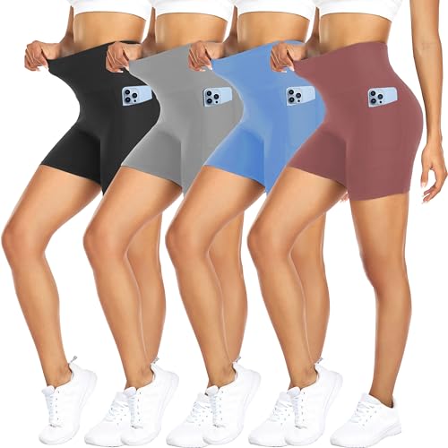 4 Pack Black/ Grayishpink/ Light Grey/ Blue