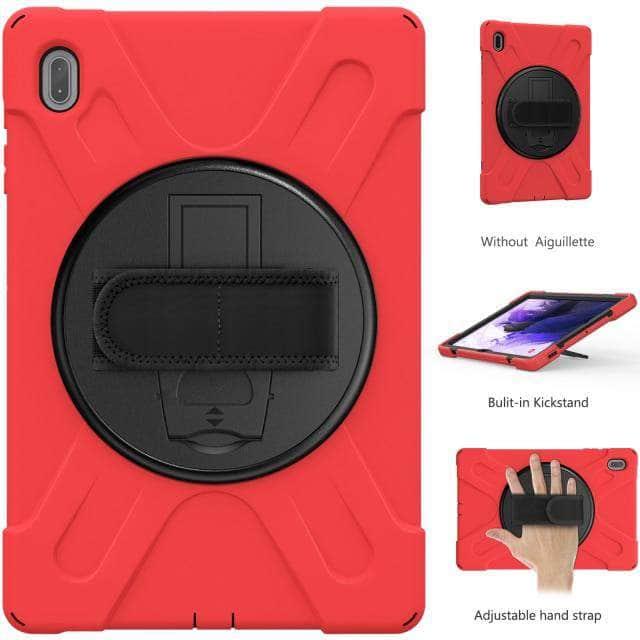Rugged Anti-Slip Stand Case for Samsung Galaxy Tab S7 Lite 12.4 (T730/T735) - Perfect for Construction Sites, Outdoor Work & Heavy-Duty Use