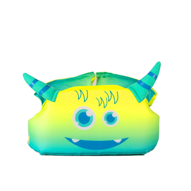Flotador Mibi Monsters Neo Green - Inflatable Swim Float for Kids 2-3 Years | Perfect for Pool, Beach & Water Play