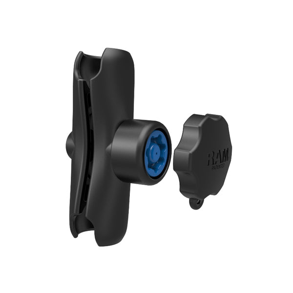 RAM Double Socket Arm with Pin Lock Security Knob & Key Knob (RAM-201-SU) - Heavy Duty Mounting Solution for Marine, RV, and Off-Road Vehicle Accessories