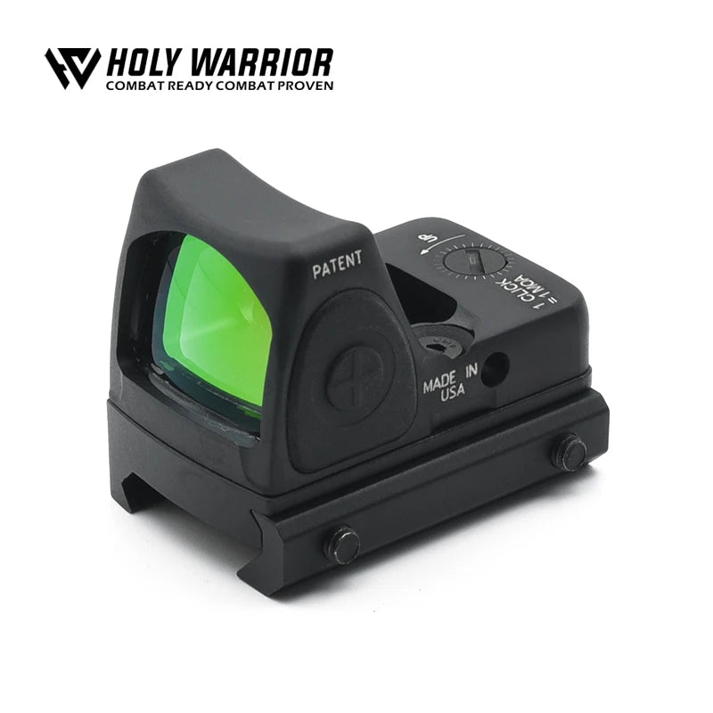 HW TRLJLCON Red Dot Sight - Metal Holographic Reflex Scope with 20mm Weaver Rail | Compatible with Glock & Airsoft Guns | Perfect for Hunting, Tactical Training & Outdoor Shooting