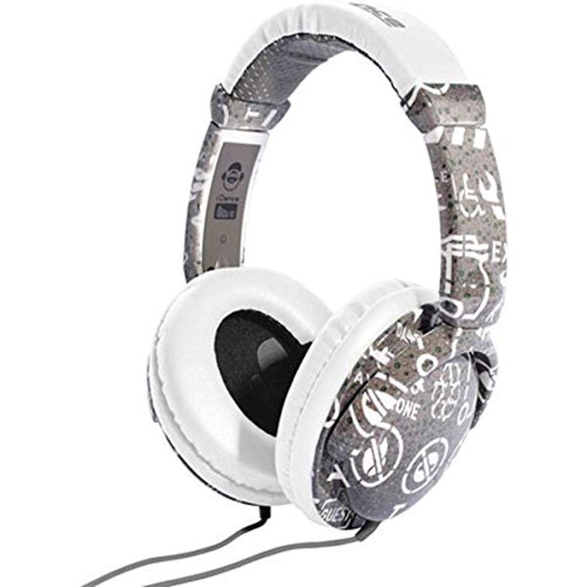 IDANCE IBIZA103 Wireless Bluetooth Headphones - White Silver | Noise Cancelling, Hi-Fi Sound for Travel, Workout & Gaming