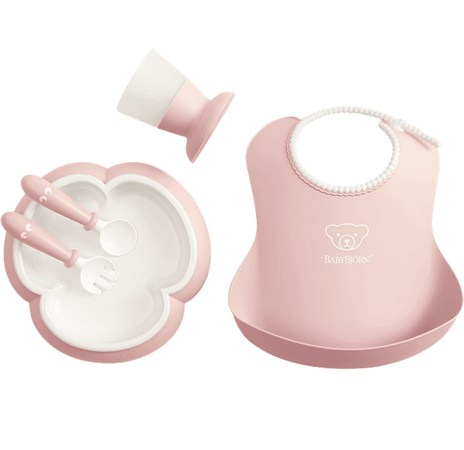 BabyBjorn Baby Dinner Set - BPA-Free Plastic Feeding Utensils for Toddlers | Perfect for Home, Travel & Daycare Use