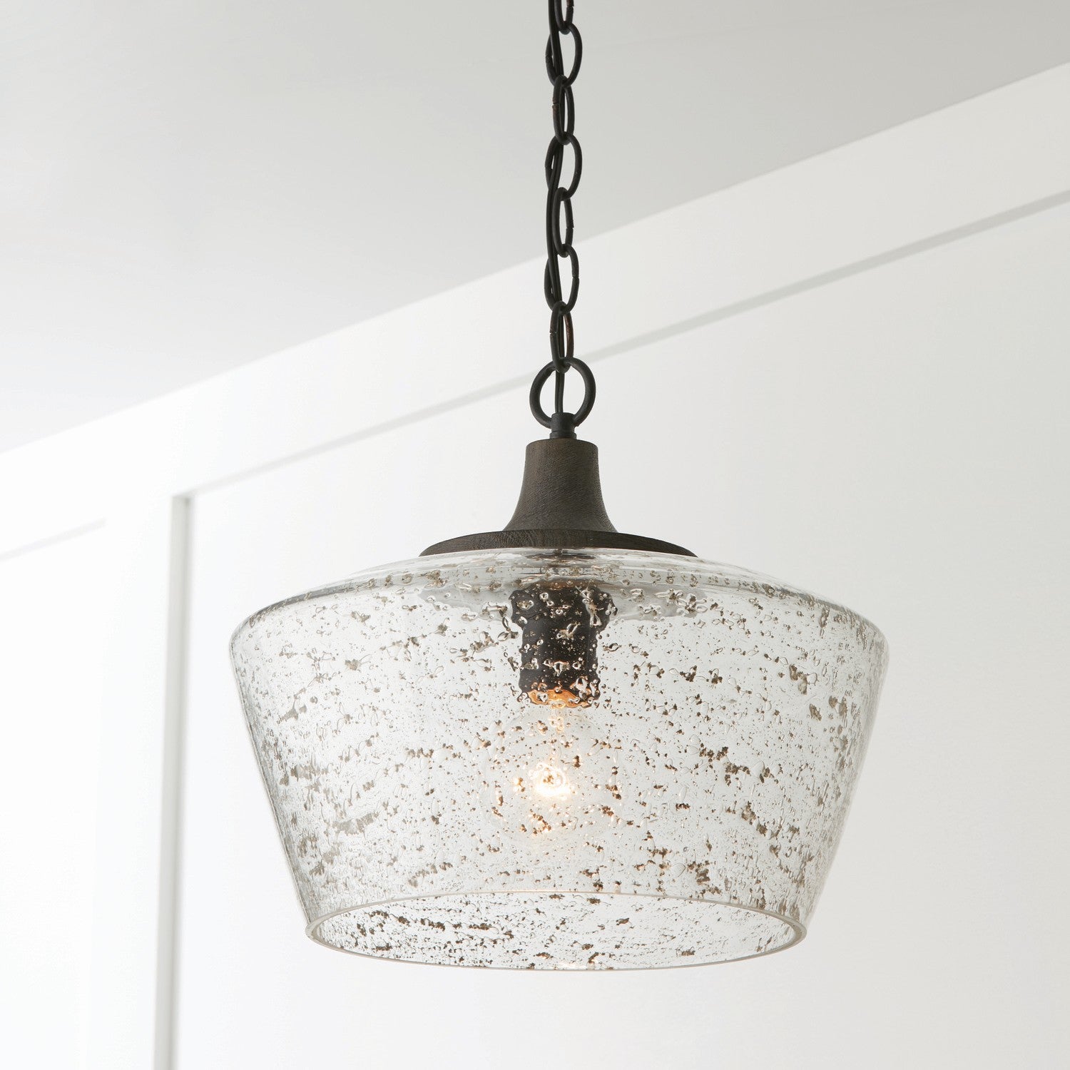 Capital Lighting Modern One Light Pendant - Sleek Ceiling Light Fixture for Kitchen Island, Dining Room & Bedroom | Energy Efficient LED Compatible