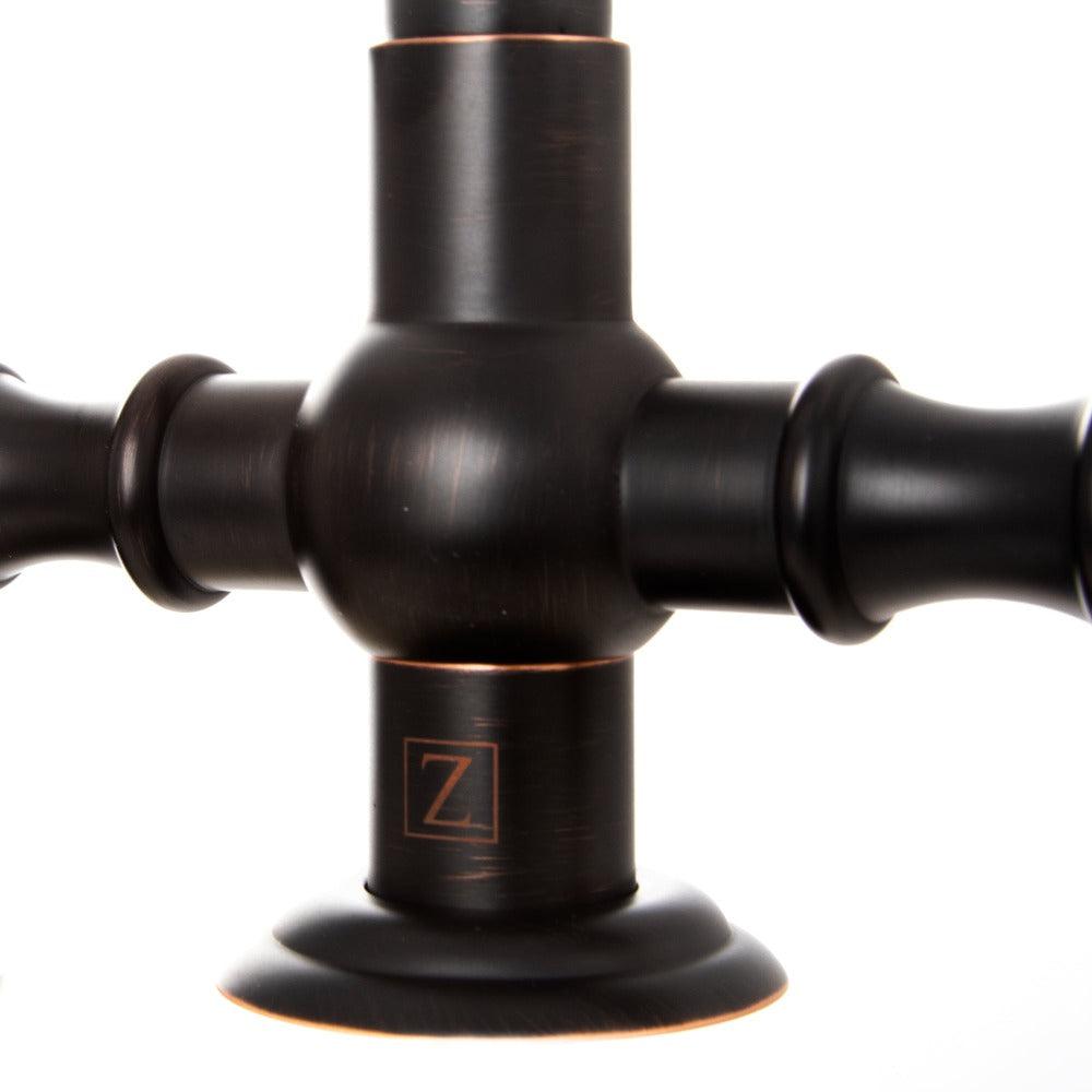 ZLINE Mona Kitchen Faucet with Side Sprayer in Oil Rubbed Bronze - High Arc Pull-Down Sprayer for Modern Farmhouse & Commercial Kitchens (MNA KF ORB)