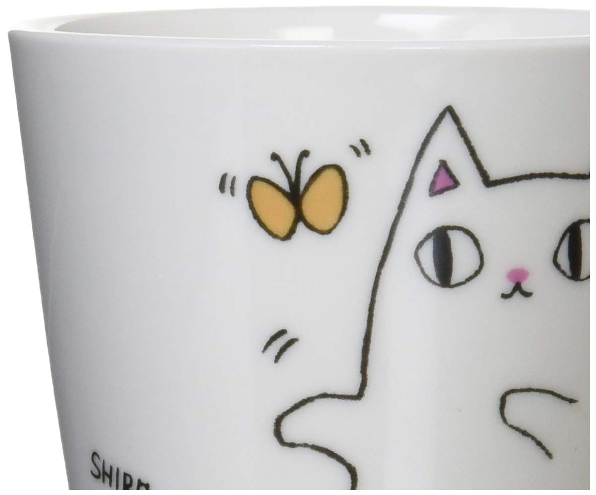 3 Brothers Cat Tail Mug - Shiro 13010 Ceramic Coffee Cup for Cat Lovers | Perfect Gift for Pet Owners & Anime Fans