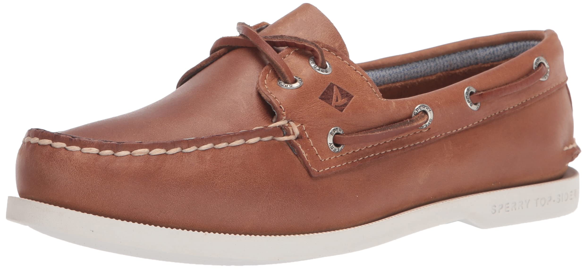Sperry Men's Authentic Original 2-Eye Boat Shoe | Classic Leather Deck Shoes for Men | Non-Slip Comfortable Casual Footwear | Perfect for Sailing, Boating & Everyday Wear