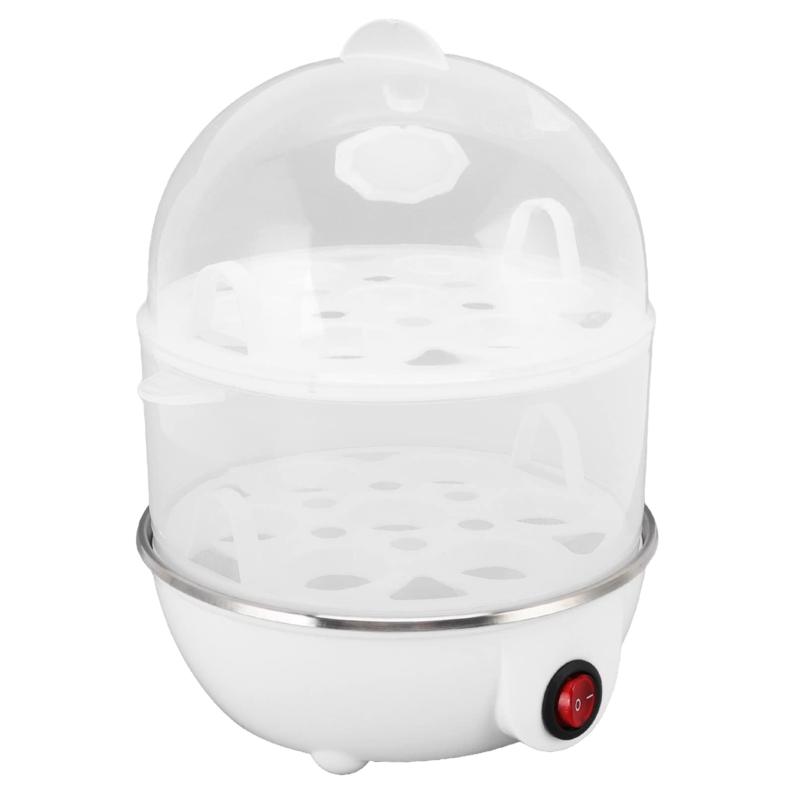 Dash Egg Cooker - 14 Egg Capacity, 350W Fast Boiling with Auto Shut-Off & Dry Burn Protection, 2-Layer White Electric Egg Boiler for Hard/Soft Boiled Eggs - Perfect for Breakfast, Meal Prep & Keto Diet