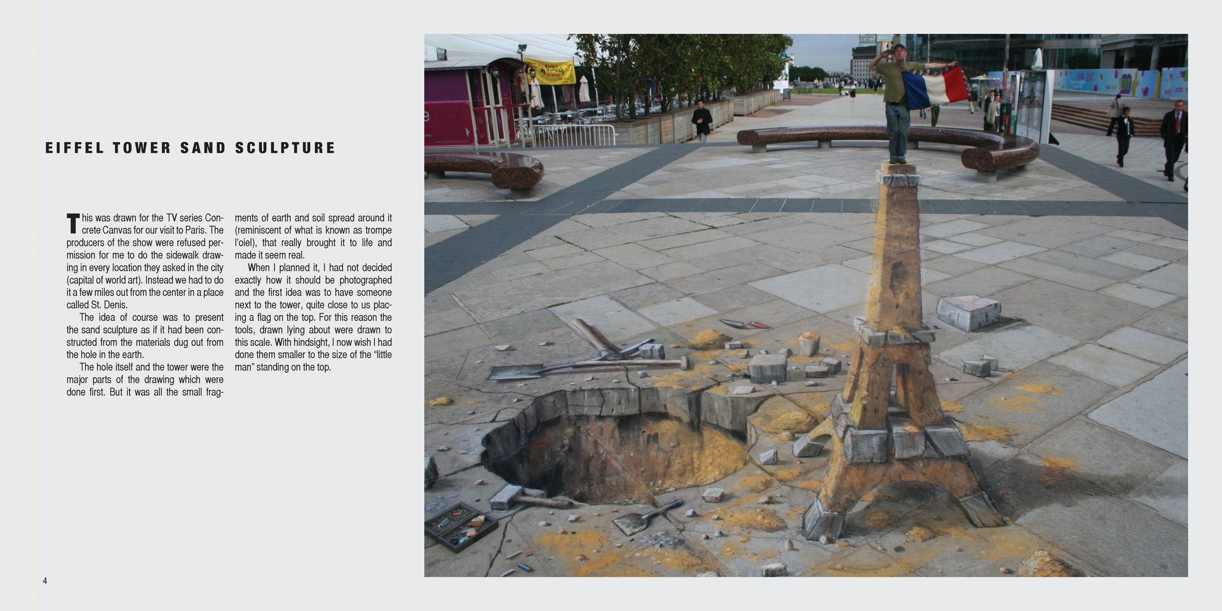 3D Sidewalk Chalk Art Book: Julian Beever's Amazing Pavement Drawings - Perfect for Street Artists, Urban Decor & Outdoor Event Entertainment