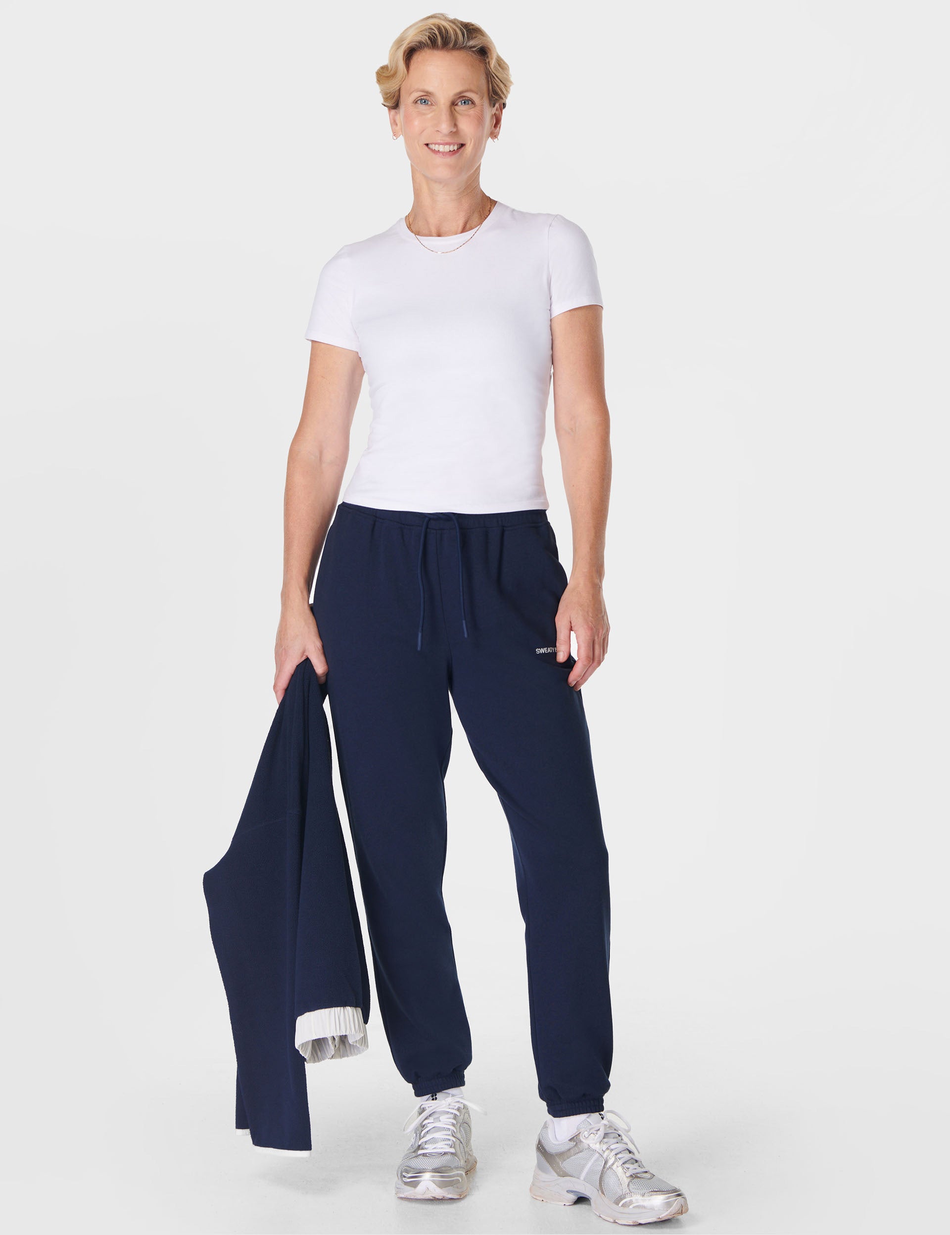 Revive Relaxed Jogger Pants for Men - Soft Comfortable Lounge & Running Joggers in Navy Blue - Perfect for Yoga, Gym, Travel & Casual Wear