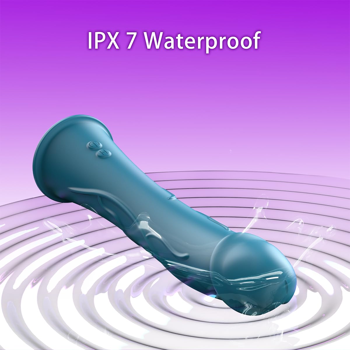 10-Speed Vibrating Dildo with Suction & Thrusting - Silicone Adult Toy for Women & Couples - Perfect for Solo & Partner Play