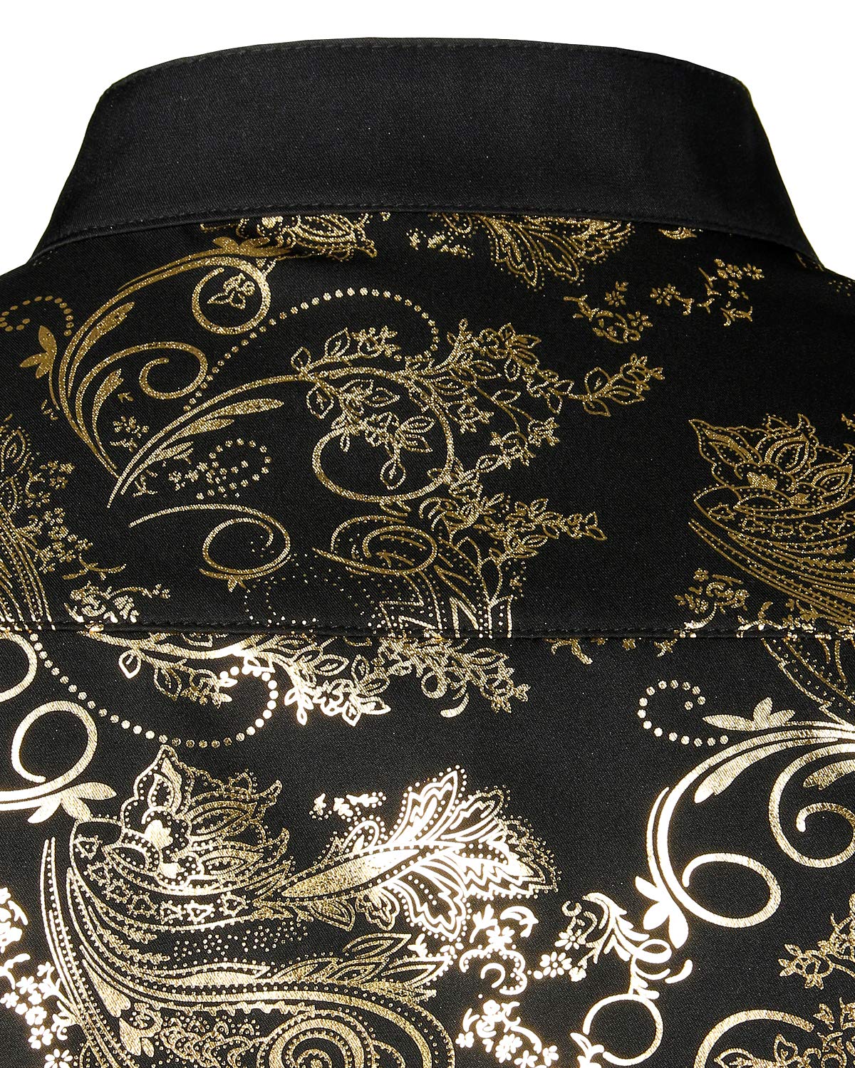 Luxury Men's Paisley Print Dress Shirt - Long Sleeve Casual Button Down Shirt for Business & Formal Wear | Office, Party & Wedding Attire