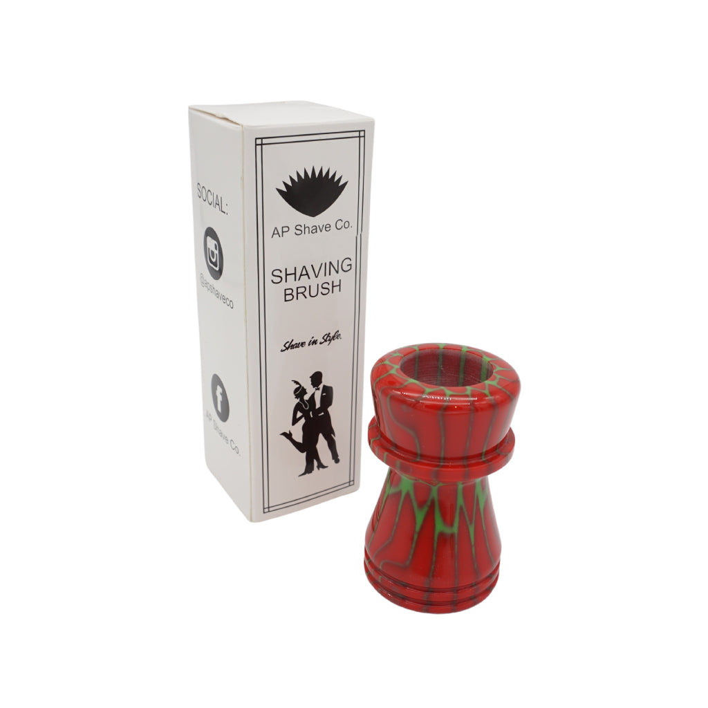 Premium Handcrafted Passion Fruit Wood Shaving Brush Handle - Fits 24mm & 26mm Knots - Perfect for Wet Shaving & Grooming Gifts for Men
