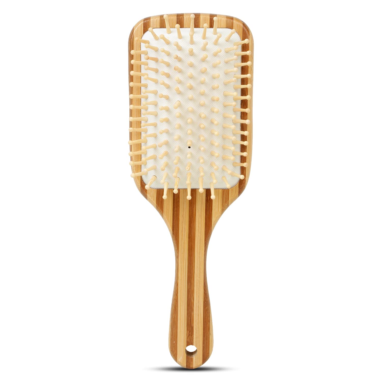 Natural Bamboo Hair Brush for Detangling & Shine | Eco-Friendly Wooden Hairbrush for Smooth & Healthy Hair | Perfect for Daily Styling & Scalp Massage