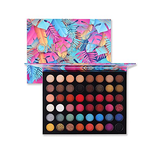 ONLYBETTER Vegan 48 Color Rainbow Eyeshadow Palette - Cruelty Free Matte & Shimmer Makeup Set for Professional & Everyday Use | Perfect for Parties, Weddings & Special Occasions