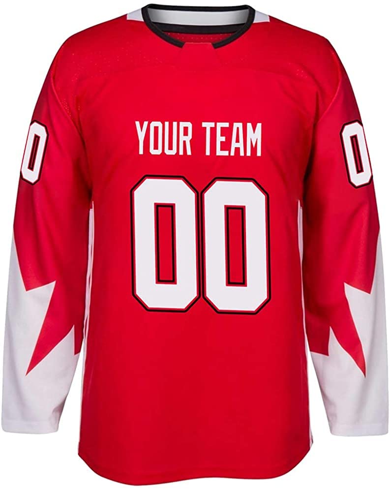 Custom Hockey Jersey for Men, Women & Youth - Personalized with Embroidered Name & Numbers - Authentic Team Uniform - Perfect for Games, Tournaments & Fan Gear
