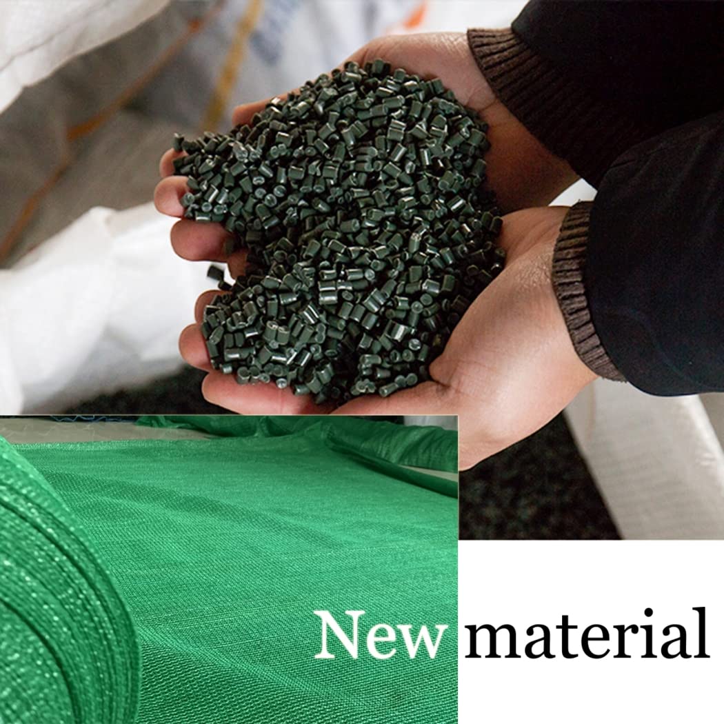 Premium Green Shade Net - 6x10m (19.69x32.81ft) UV Resistant Garden Mesh with Brass Grommets for Plant Cover, Greenhouse, Chicken Coop - Windproof & Tear-Resistant Privacy Screen Fabric - Perfect for Outdoor Shade, Fence Protection, and Agricultural Use