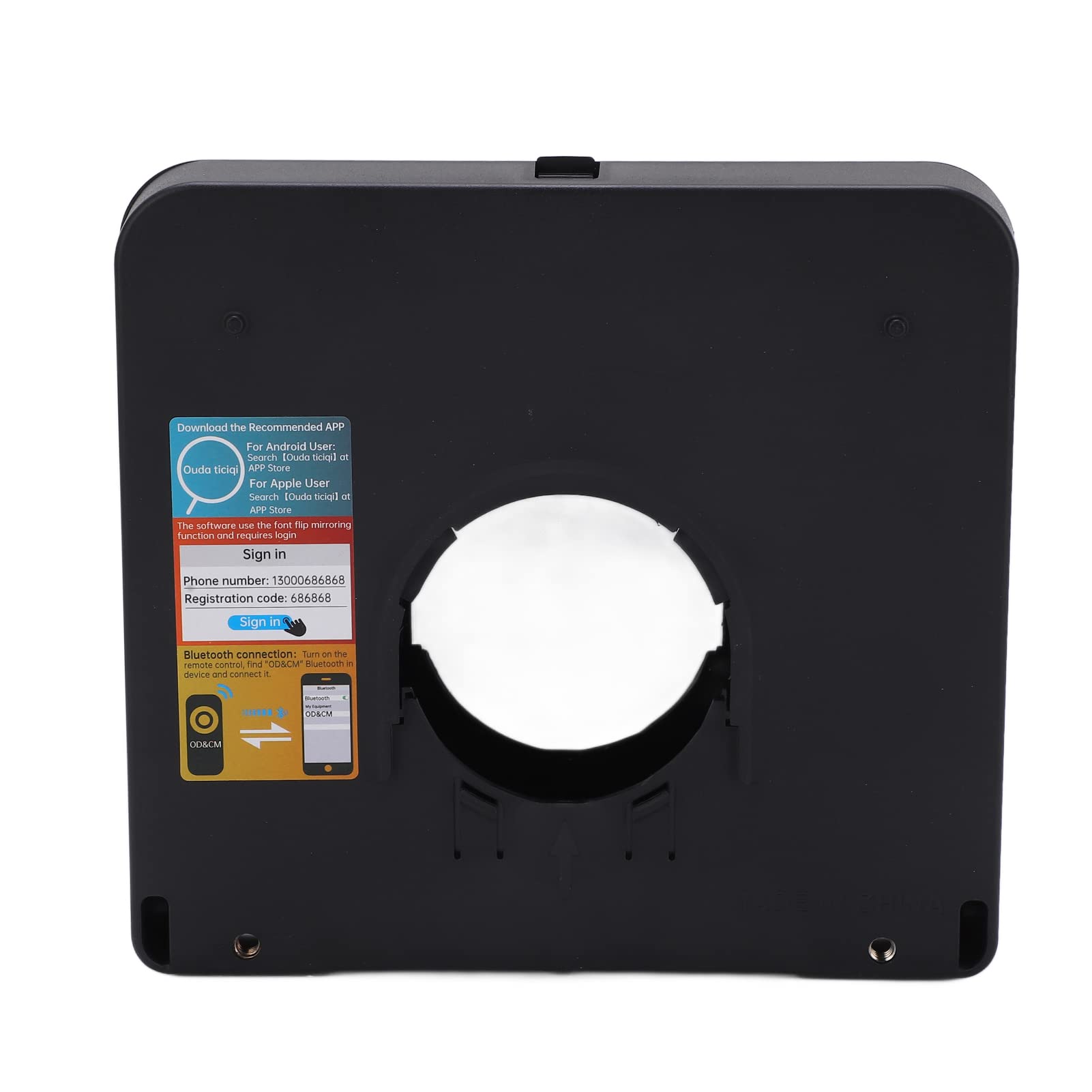 Bewinner Foldable Portable Teleprompter with Remote Control - Compatible with Smartphones, Tablets & DSLR Cameras (Includes 49mm-77mm Adapter Rings) - Perfect for Video Blogging, Live Streaming & Professional Presentations