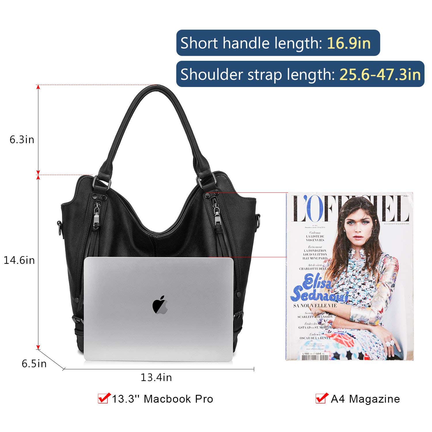 Stylish PU Leather Tote Bag for Women - Large Fashion Hobo Shoulder Bag with Adjustable Strap | Perfect for Work, Travel & Everyday Use