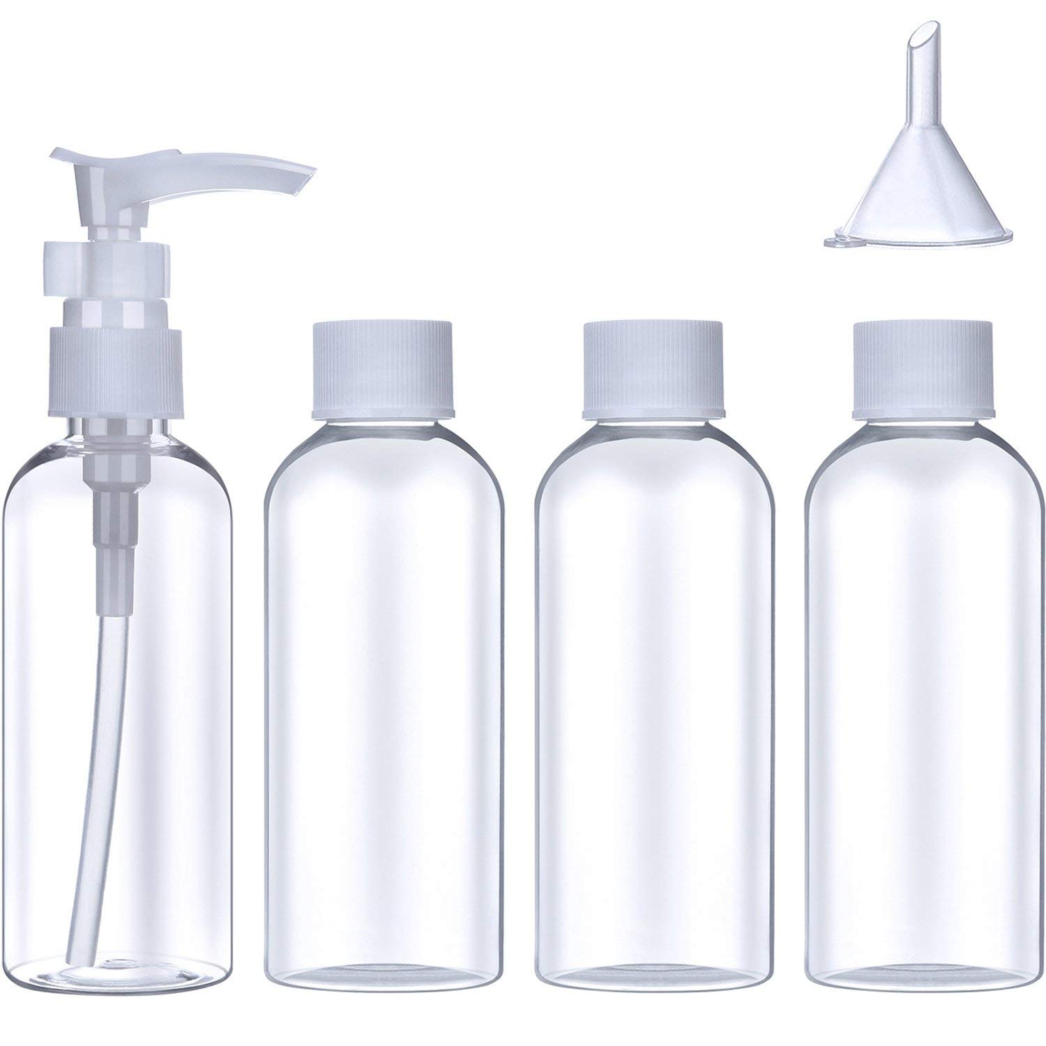 5-Piece Travel Bottles Set for Toiletries & Cosmetics - Leak-Proof DIY Craft Containers (Design #5) | Perfect for Air Travel, Gym, and Hotel Use
