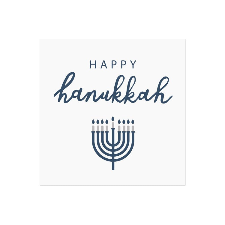Harman Happy Hanukkah Printed Paper Lunch Napkins - 20 Pack, Multi-Color - Perfect for Hanukkah Parties, Holiday Dinners & Festive Gatherings