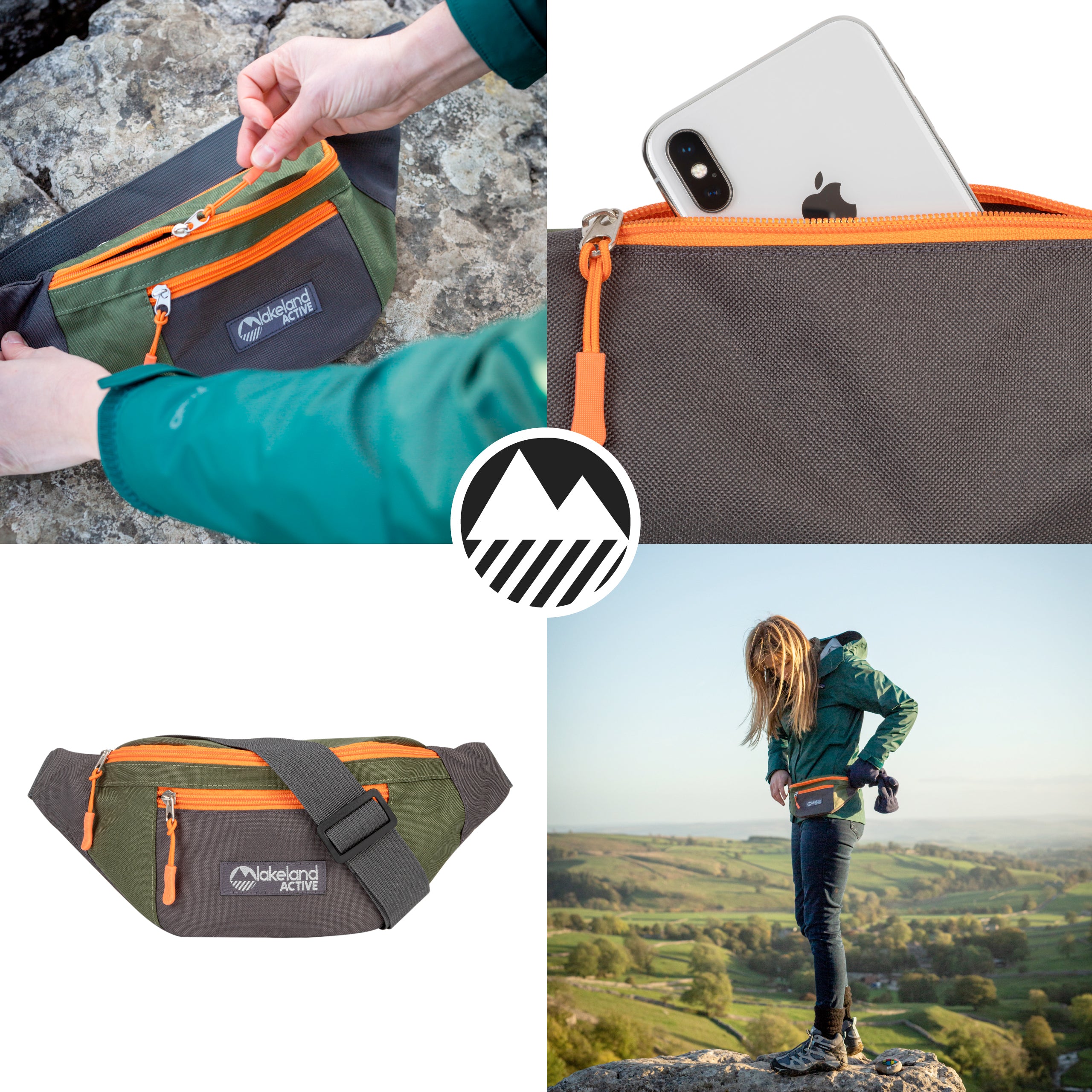 Mossband Lightweight 1.5L Bum Bag Waist Pack - Perfect for Travel, Hiking, Running & Outdoor Activities