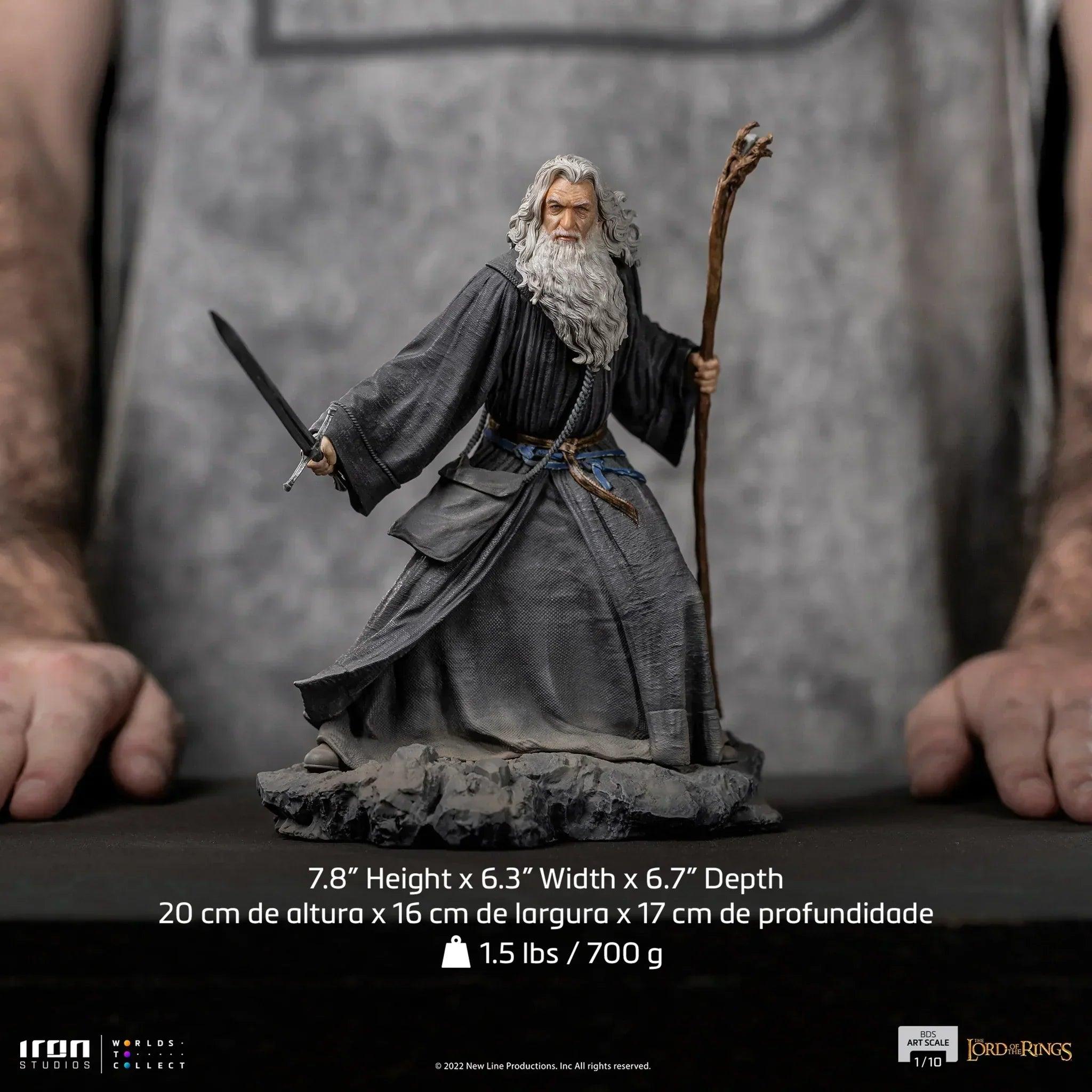 Iron Studios The Lord of The Rings Gandalf BDS Art Scale 1/10 Statue - Premium Collectible Figure for Display & Home Decor