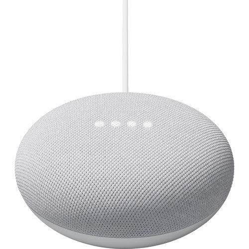 Google Nest Mini (2nd Gen) Smart Speaker with Google Assistant - Chalk & Black | Voice Control, Wireless Streaming, Smart Home Hub | Perfect for Bedroom, Kitchen & Office Use