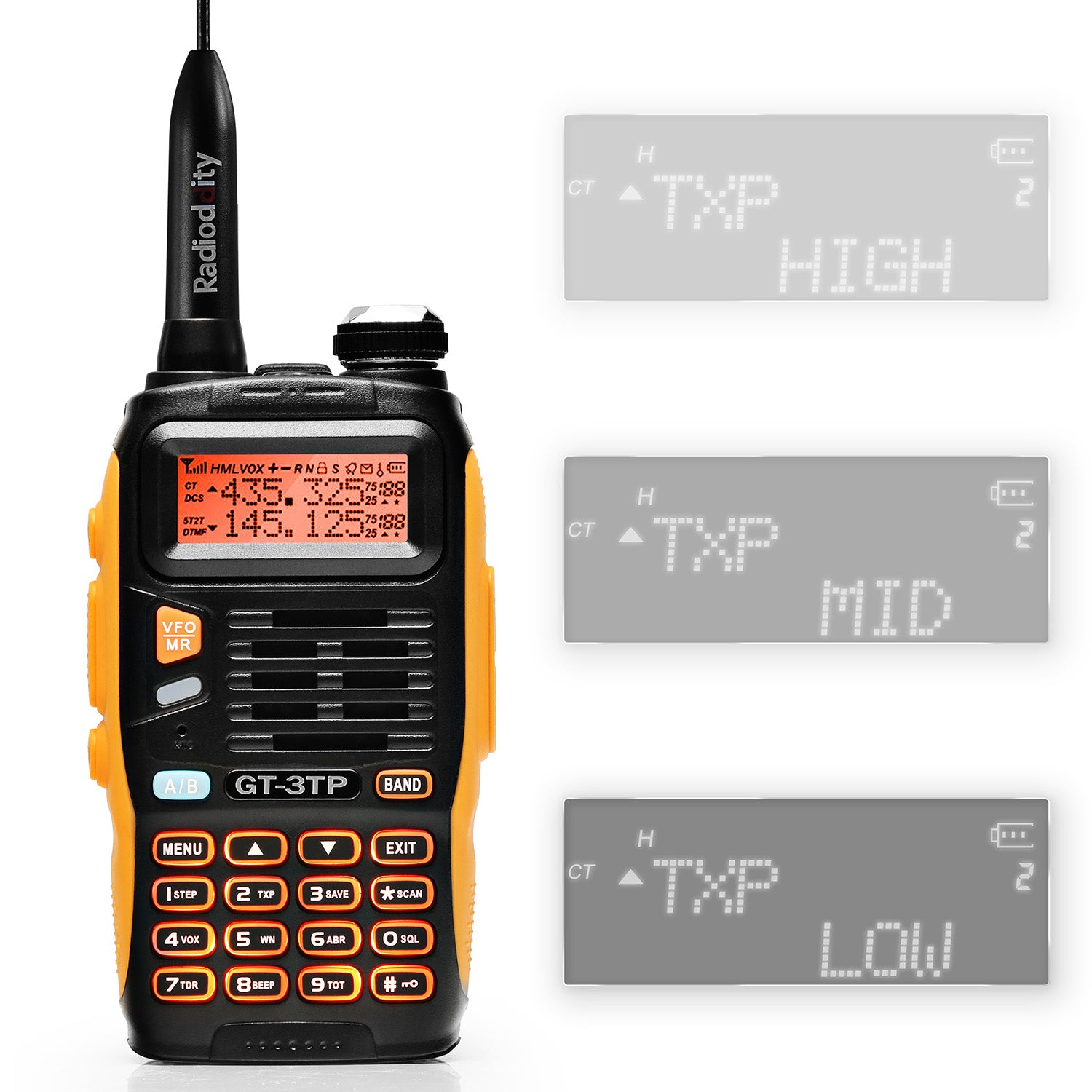 Baofeng GT-3TP Two-Way Radio Walkie Talkie - Open Box - Perfect for Outdoor Adventures, Camping, and Emergency Communication