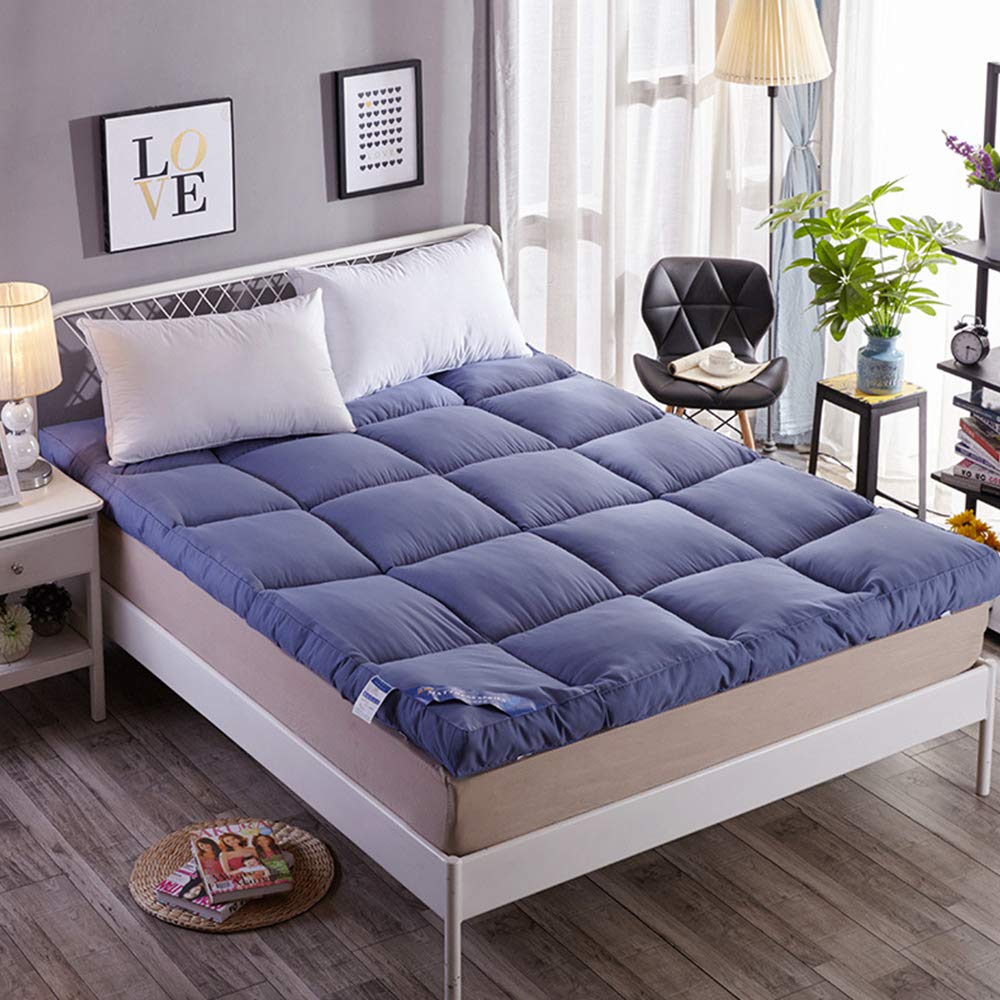 Portable Futon Mattress - Soft & Comfortable Foldable Floor Mat for Sleeping - Queen Size - Ideal for Living Room, Dorm, Camping & Travel - Breathable & Space-Saving Design