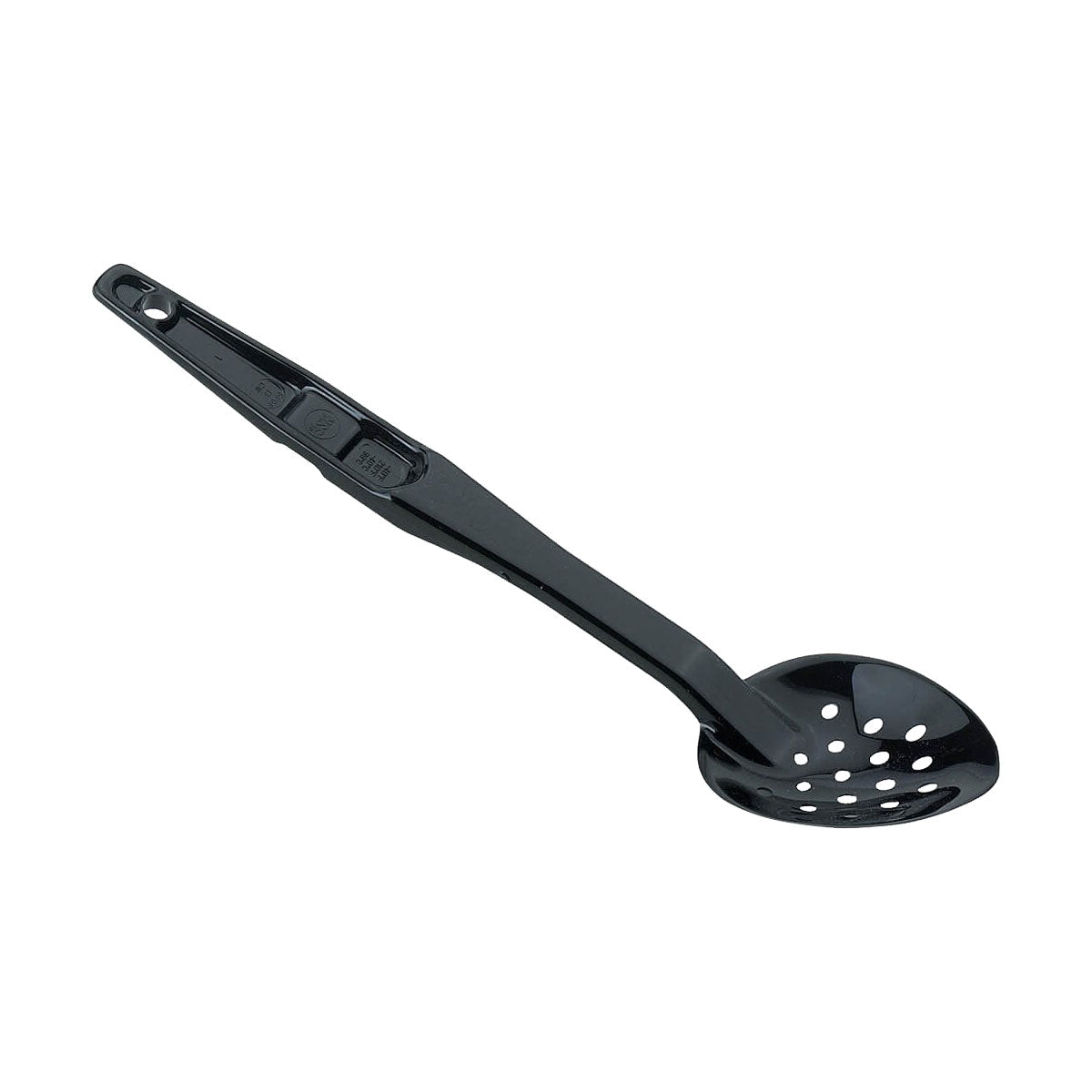 Cambro SPOP13CW110 Camwear Perforated Serving Spoon - 13 1/8 Inch Black Plastic Slotted Spoon for Cooking, Serving & Food Prep - Ideal for Restaurants, Catering & Home Kitchens