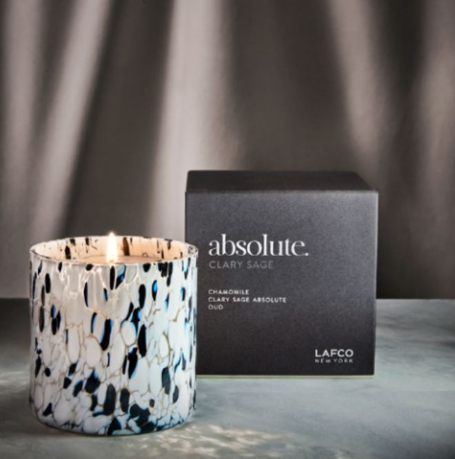 LAFCO Absolute Clary Sage Scented Candle - Aromatherapy Home Decor for Relaxation & Stress Relief | Perfect for Bedroom, Bathroom & Living Room
