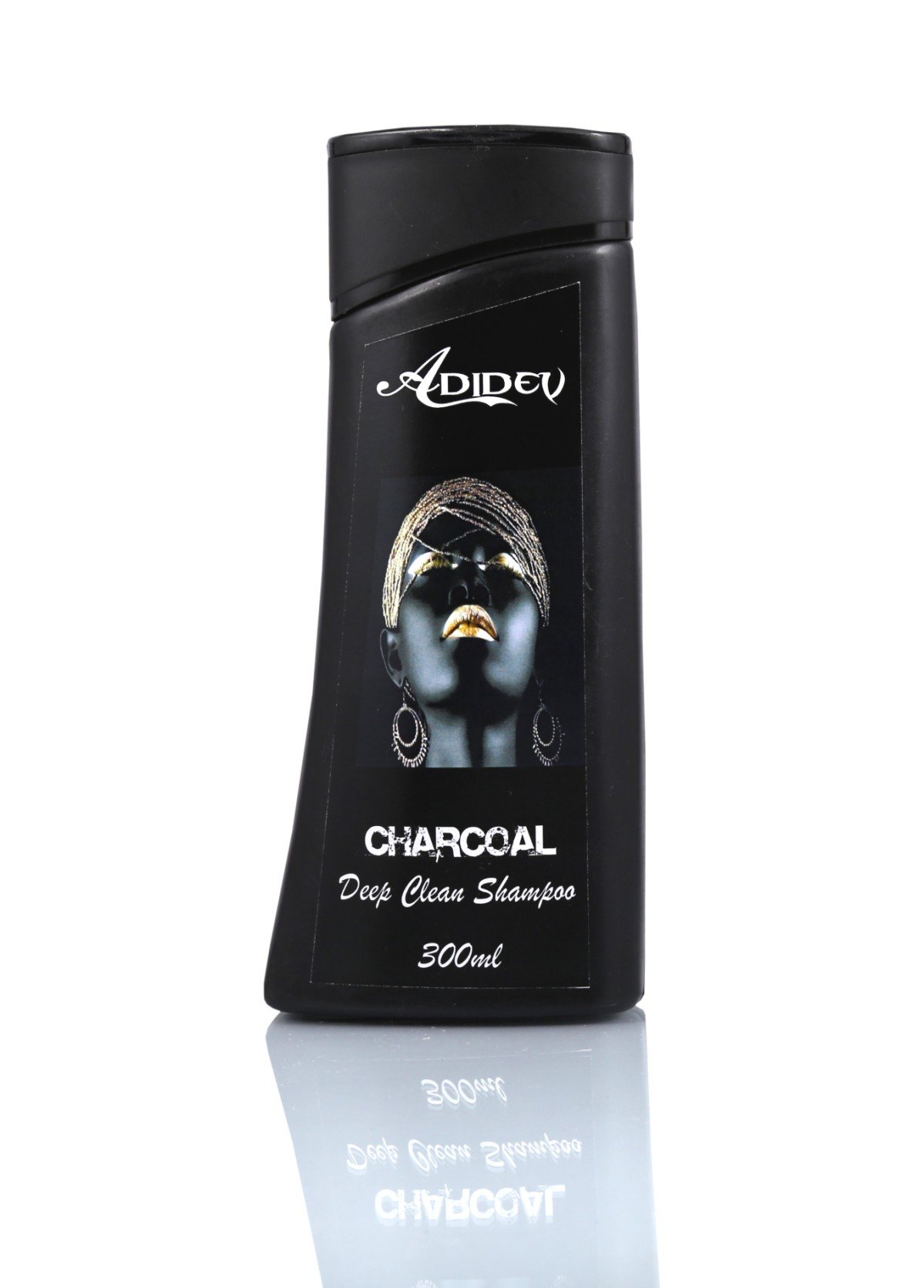 Adidev Herbals Activated Charcoal Shampoo for Deep Cleansing & Hair Growth - 300ml Sulfate-Free & Paraben-Free Formula - Perfect for Oily Scalp & Dandruff Control - Daily Use for Healthy Hair