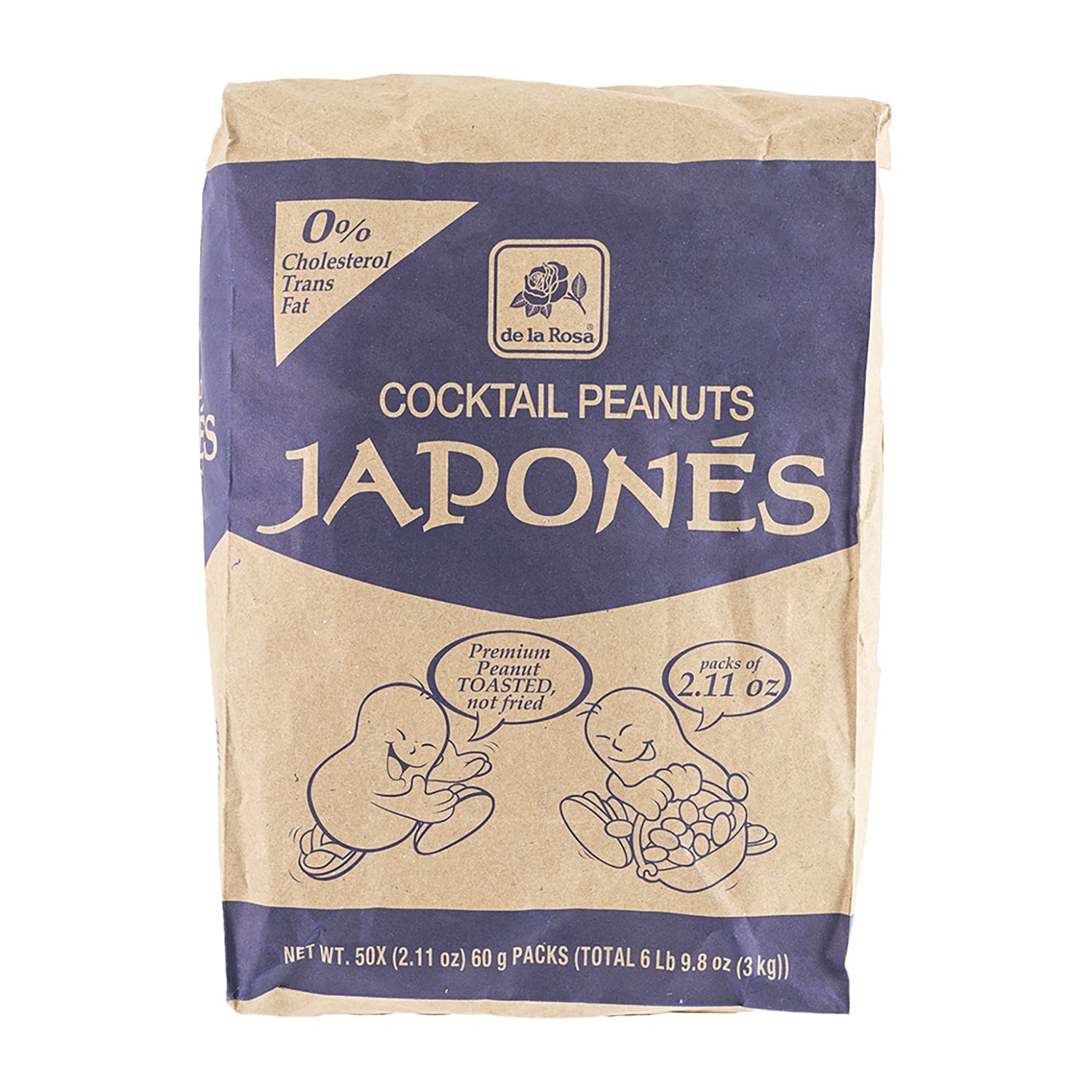 De La Rosa Japanese Peanuts 50ct Bag - Crunchy Snack for Parties, Movie Nights & On-the-Go Munching