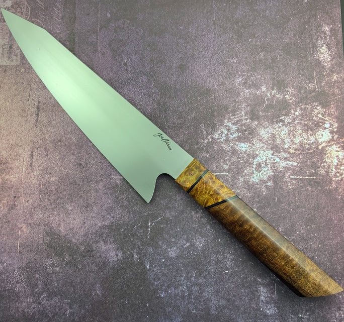 Premium Joe Edson 215mm AEB-L Stainless Steel K-Tip Gyuto Chef Knife - Handcrafted Japanese Kitchen Knife for Professional Chefs & Home Cooking