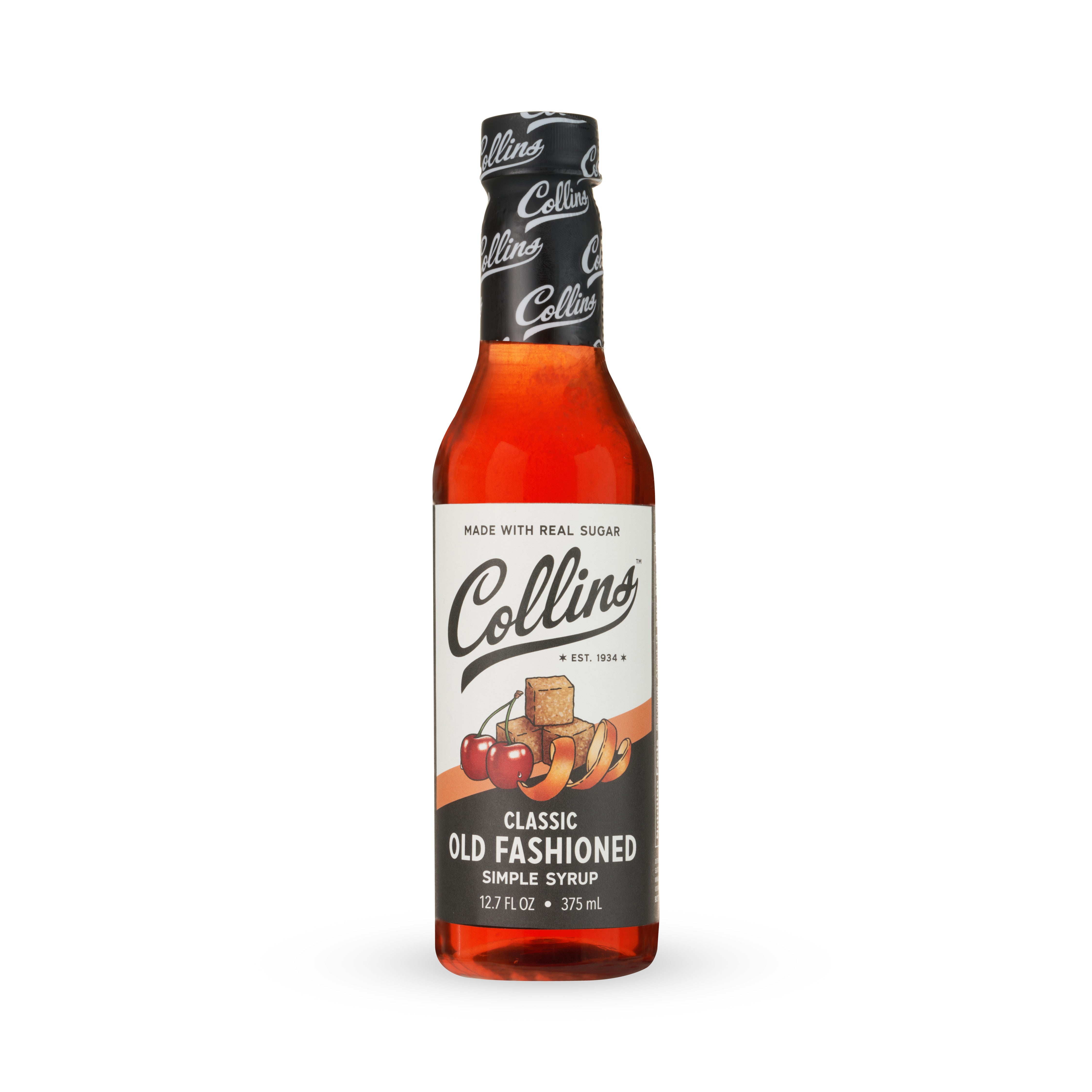 Classic Old Fashioned Simple Syrup - 12.7 oz Bottle | Perfect for Cocktails, Mocktails & Baking | Premium Bar Mixer for Whiskey, Bourbon & Homemade Drinks