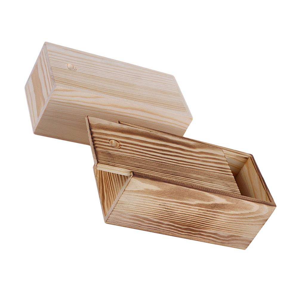 DOITOOL 2-Piece Wooden Jewelry Storage Box Set - Elegant Jewelry Organizer Case for Rings, Necklaces & Earrings - Perfect for Home Decor, Gift Giving & Travel Accessories