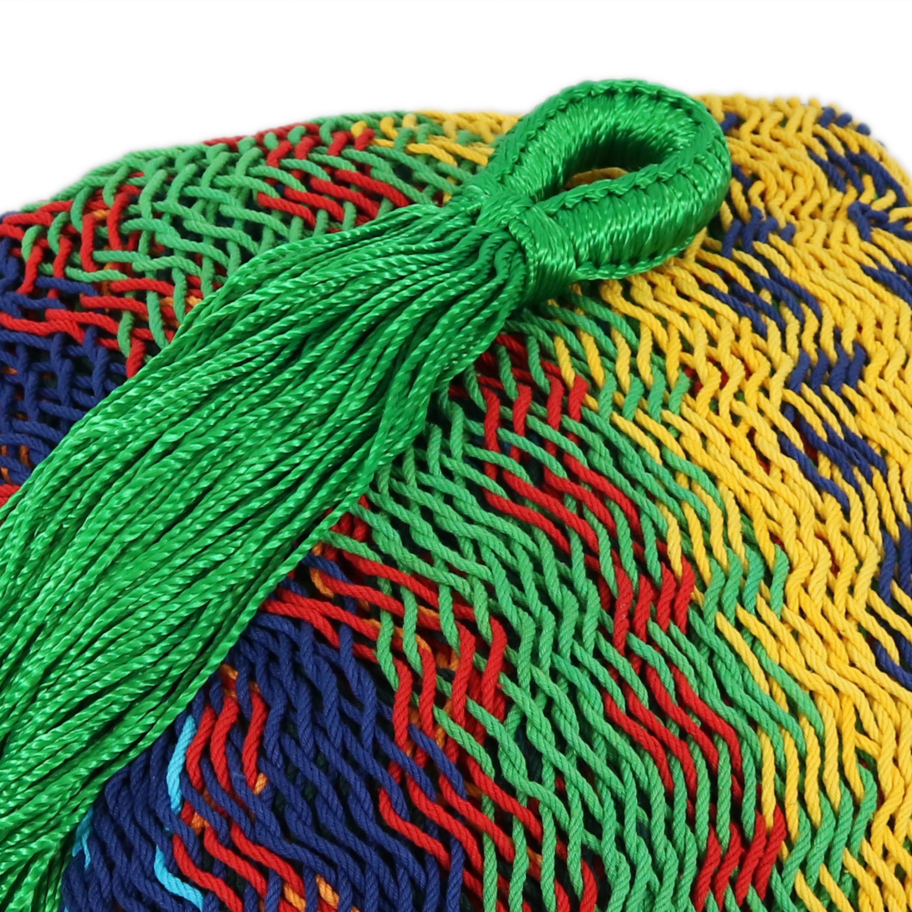 Sunnydaze Family Size Handwoven Thick Cord Mayan Hammock - Durable & Comfortable Outdoor Hammock for Backyard, Patio, Beach, and Camping