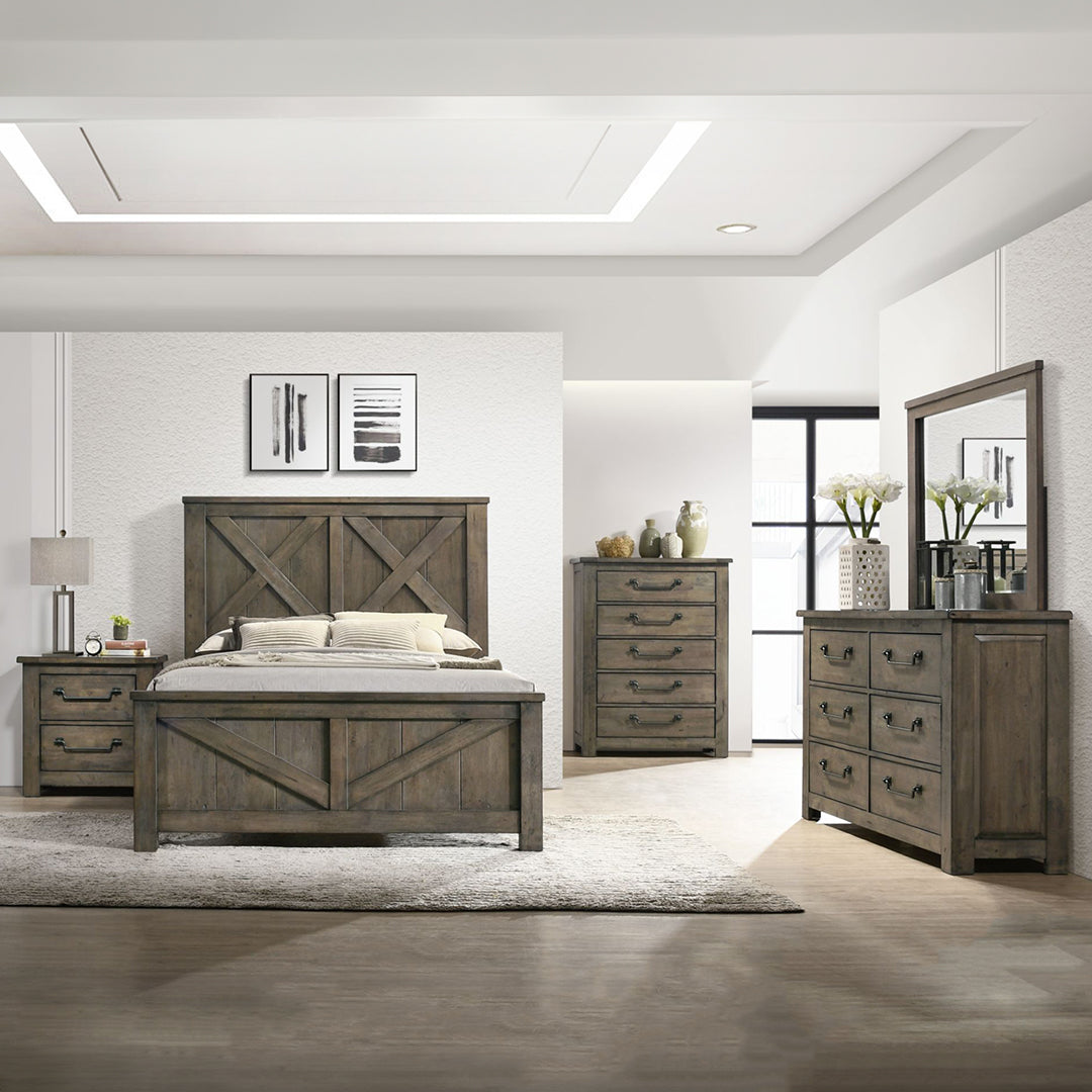 Maverick Bedroom Furniture Set - Modern Bed Frame, Nightstand & Dresser for Stylish Home Decor | Perfect for Master Bedroom, Guest Room & Apartment Living