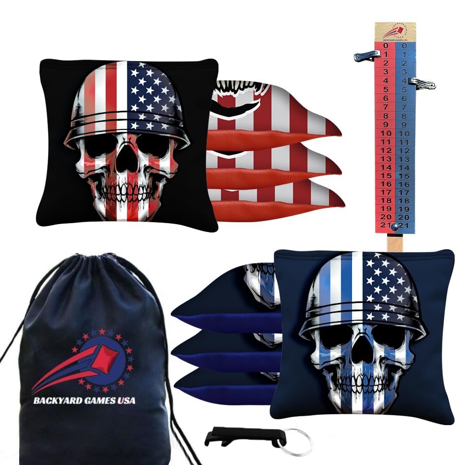 Soldier flag skull