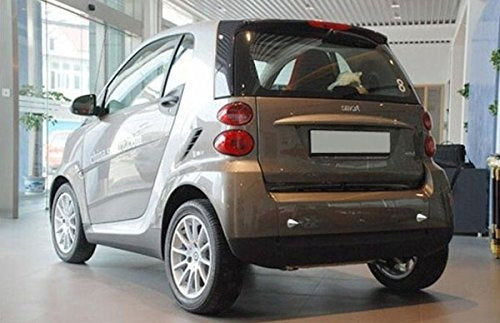2-Pack Silver Bumper Protector Spikes Guards for Smart Car - Front & Rear Protection Against Scratches & Dents
