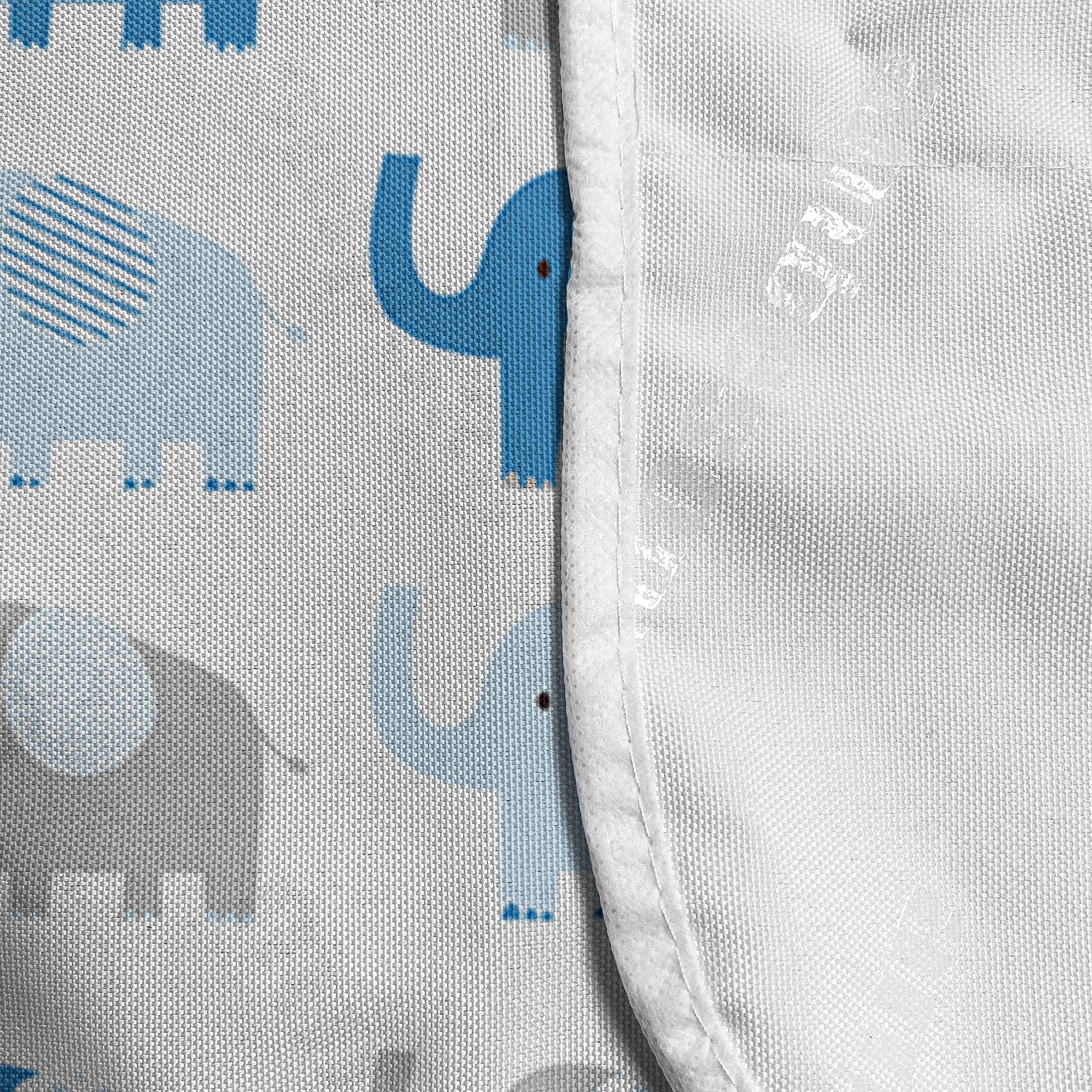 Ambesonne Waterproof Microwave Cover with Elephant Design - Striped Kitchen Organizer with Pockets, 36