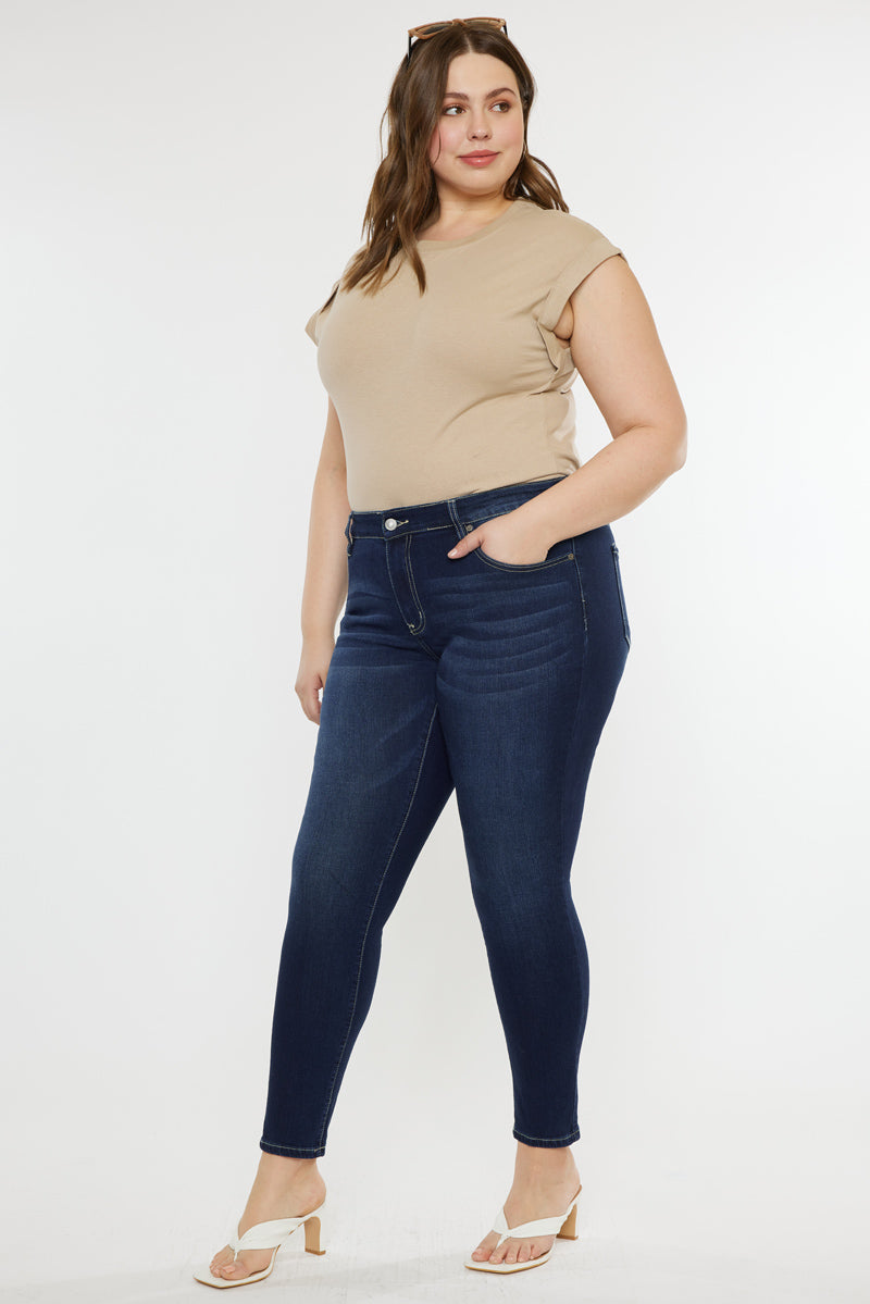 Elizabeth High Rise Super Skinny Jeans for Women - Plus Size Stretch Denim Pants, Comfortable & Flattering Fit - Perfect for Casual Wear, Date Night & Office Outfits