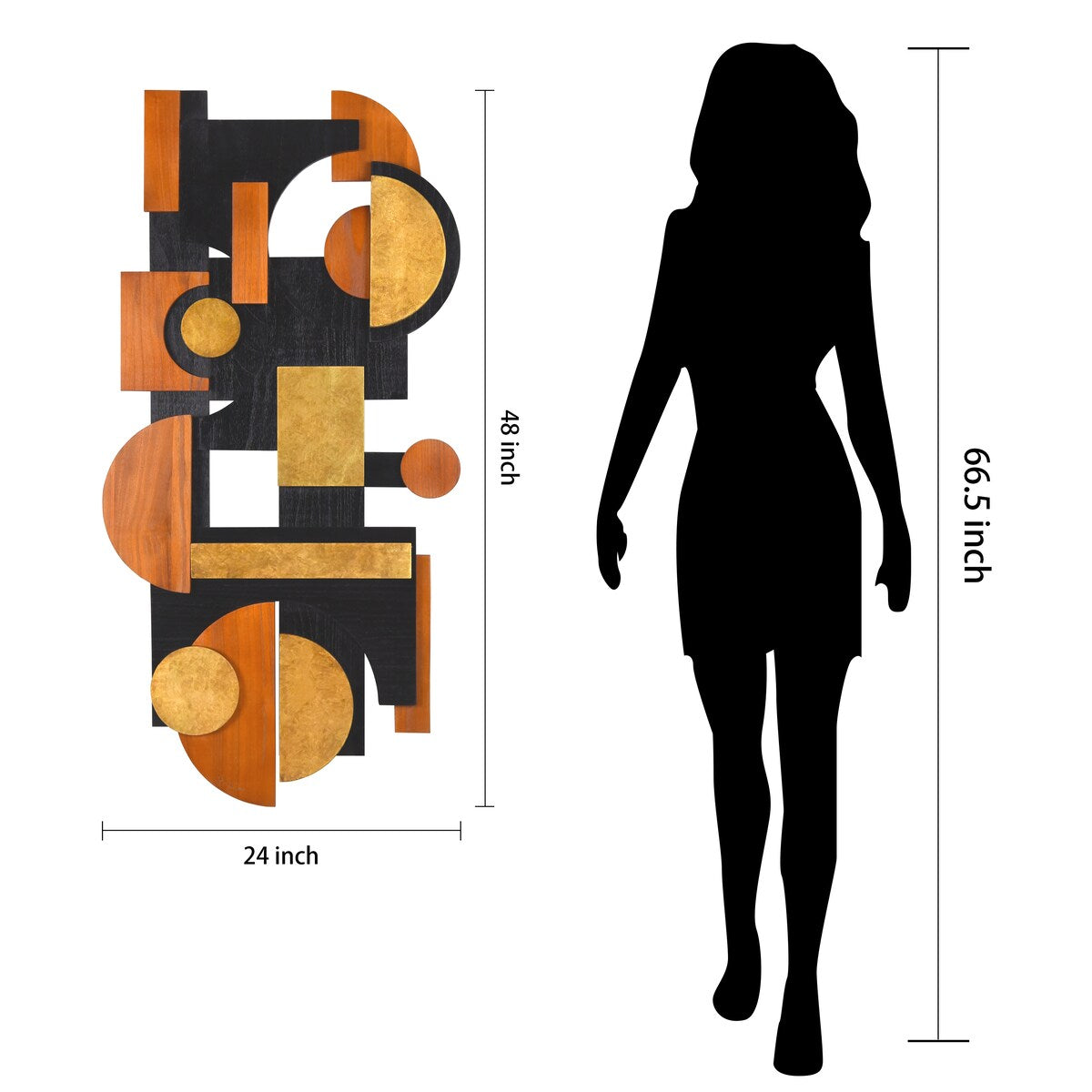 Handmade Amber Embraces I & II Dimensional Solid Wood Wall Art - Unique Home Decor for Living Room, Bedroom & Office