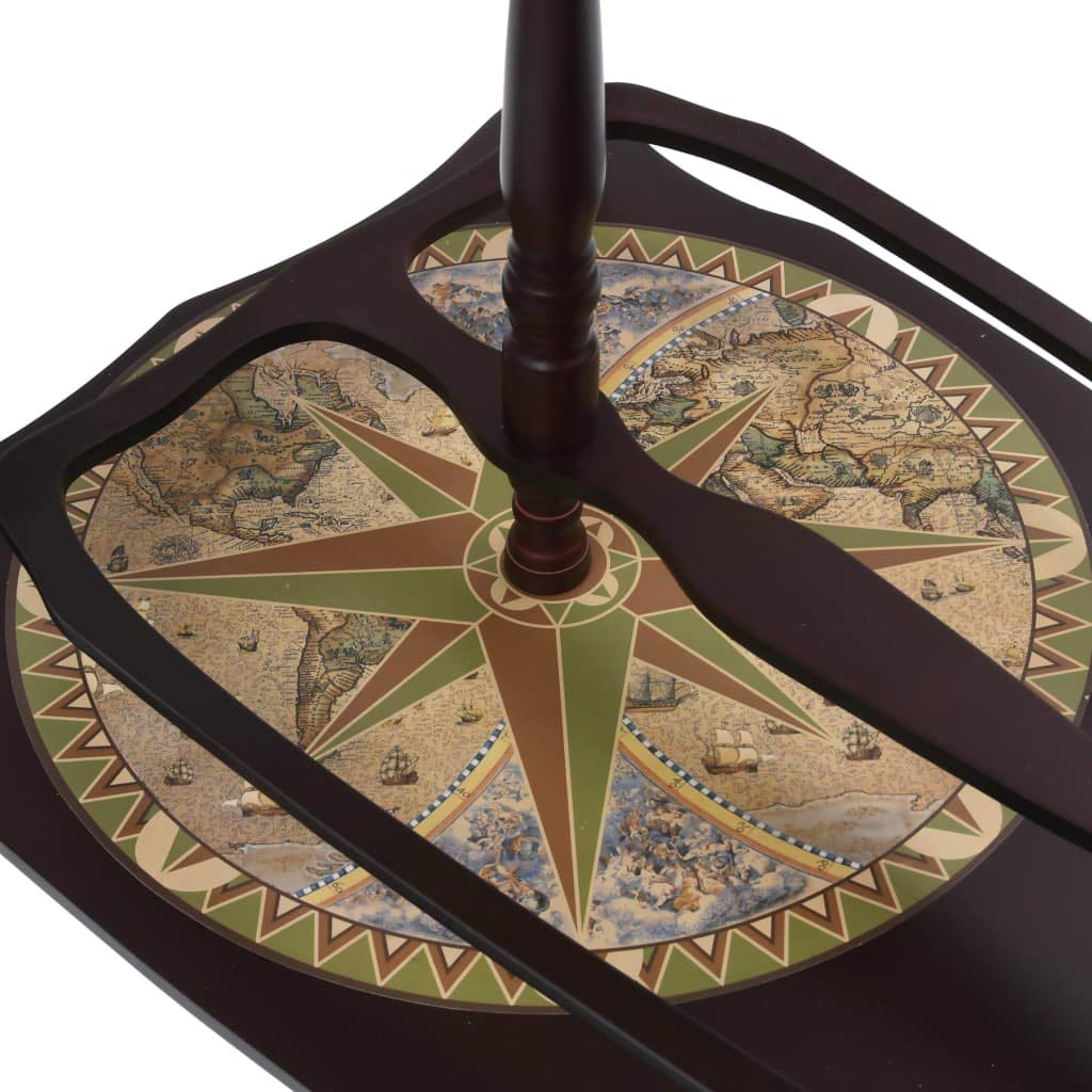 CHARMMA Freestanding Globe Bar Wine Stand - Elegant Eucalyptus Wood in Green (9.35KG) - Perfect for Home Bars, Outdoor Parties & Wedding Decor
