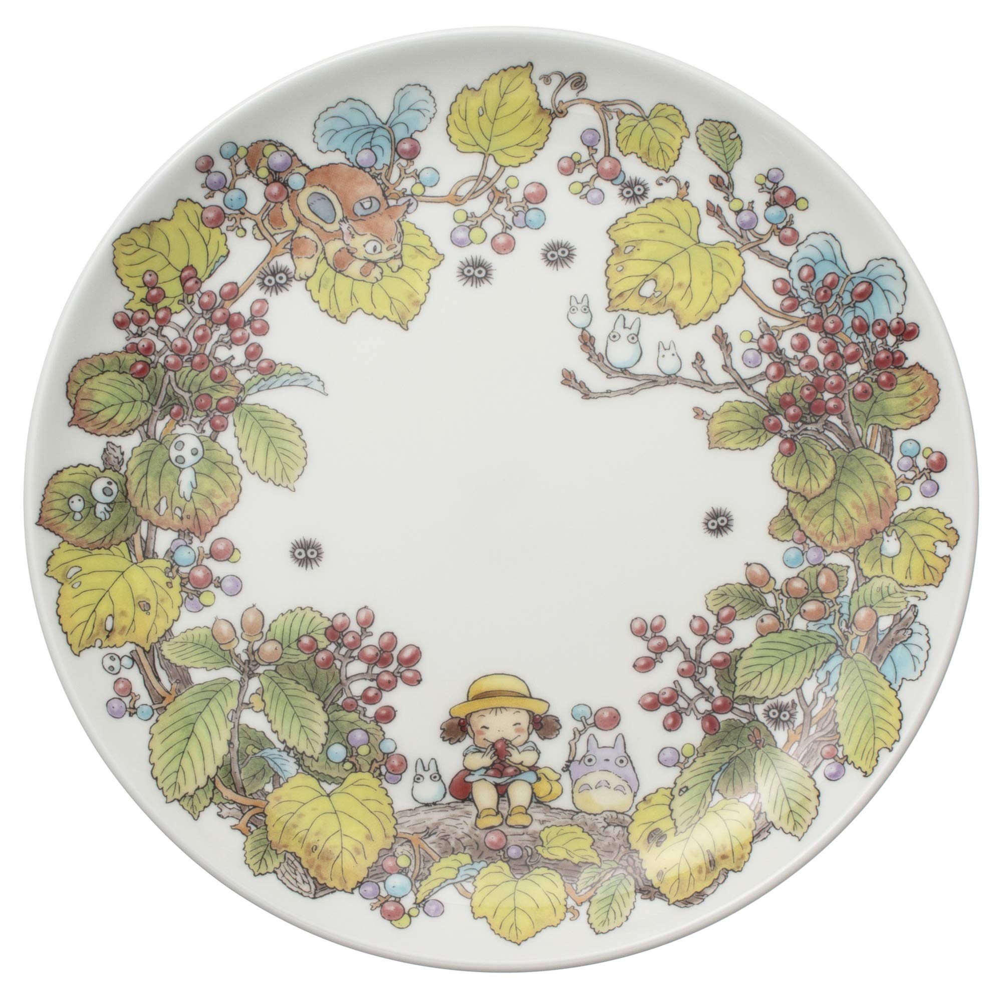 Noritake T50116A/4660-5 My Neighbor Totoro Ceramic Plate 9.1 Inches (23 cm) - Microwave & Dishwasher Safe - Studio Ghibli Collectible - Perfect for Anime Fans, Home Decor & Gift Giving