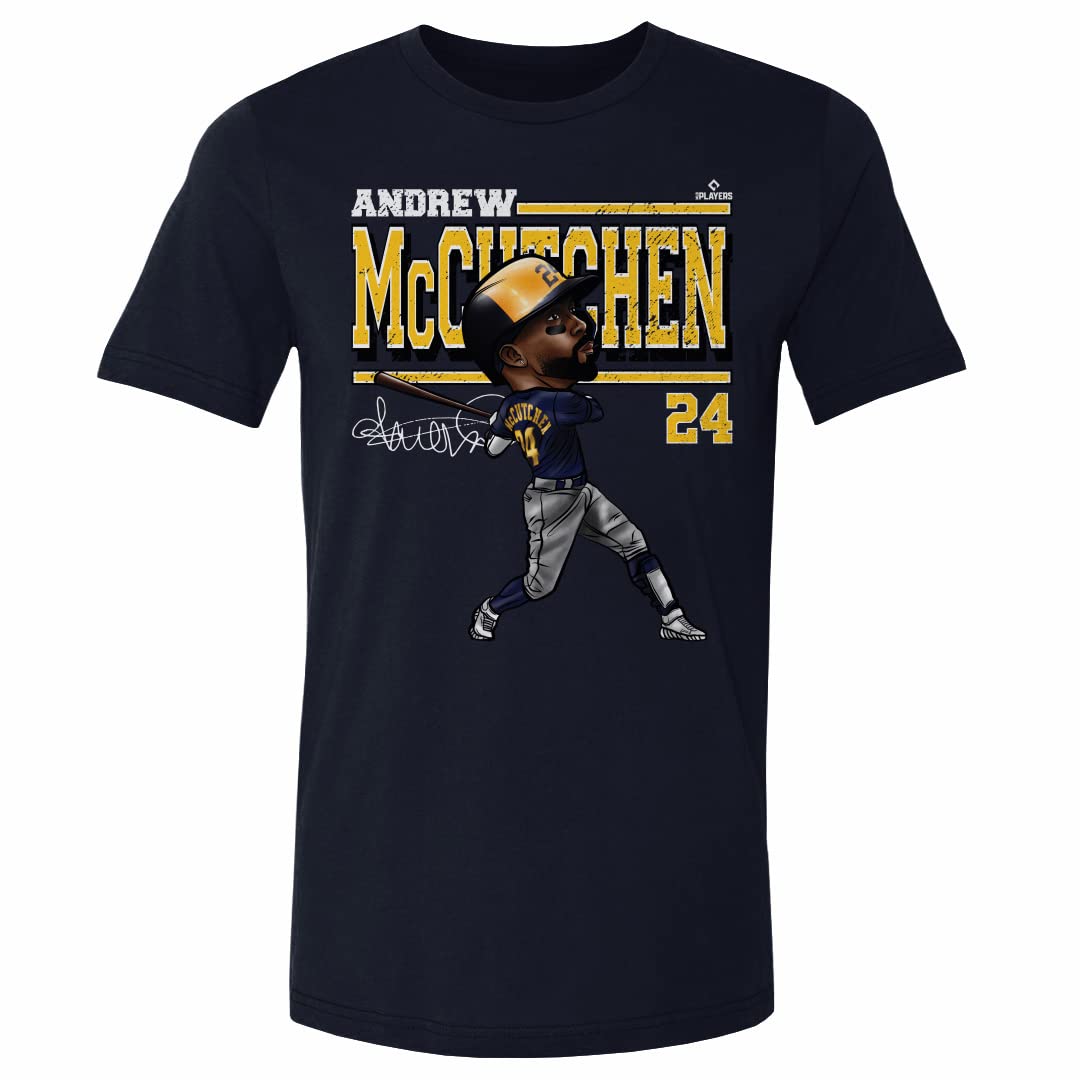 Andrew McCutchen Milwaukee Brewers Cartoon T-Shirt - Fun Baseball Fan Apparel for Games & Tailgating