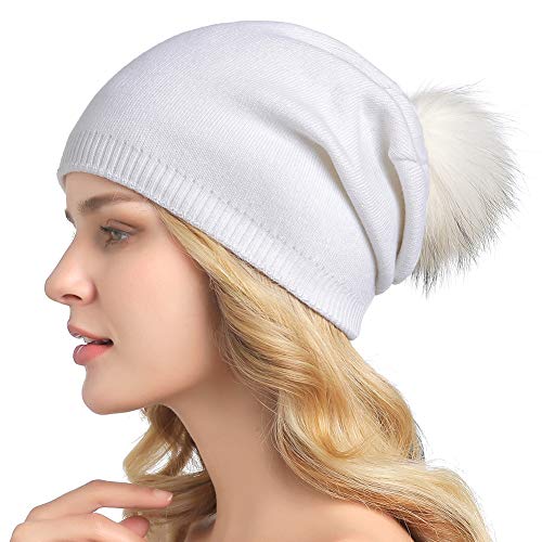 Luxury Cashmere Knit Wool Beanie for Men & Women - Soft Winter Warm Hat for Cold Weather - Perfect for Skiing, Hiking, and Outdoor Activities