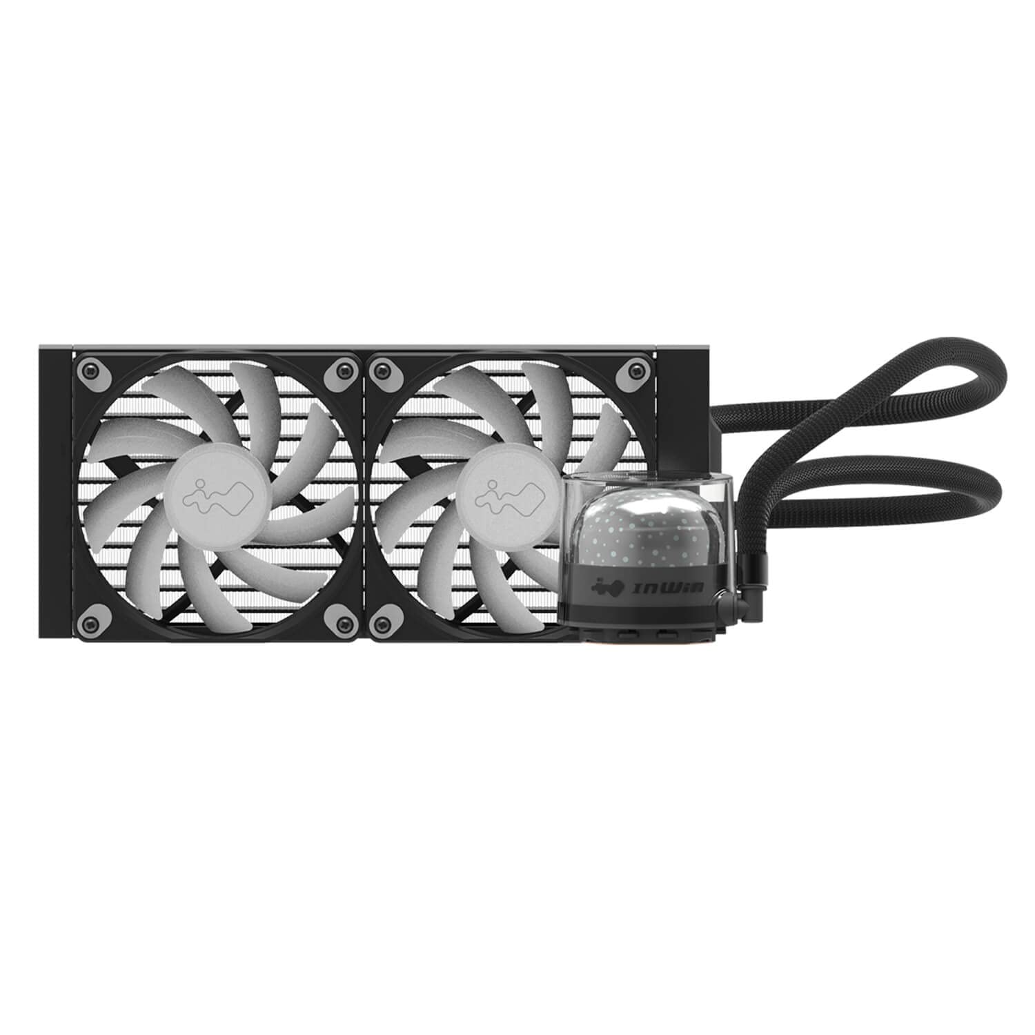 InWin NR24 240mm RGB AIO Liquid CPU Cooler | High-Performance Cooling for Gaming PC & Workstation | Black (IW-LC-NR24) | Perfect for Overclocking & Silent Operation