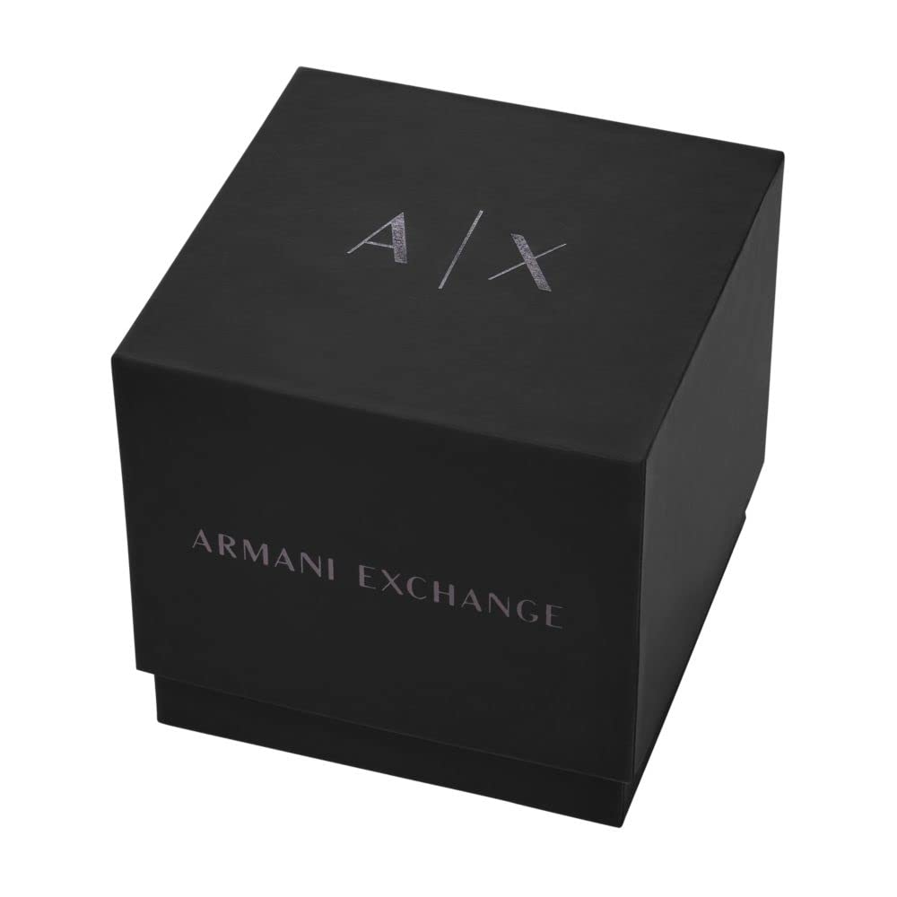 A|X Armani Exchange Men's Chronograph Watch - Leather, Stainless Steel or Silicone Band Options | Stylish Accessory for Business, Casual & Formal Occasions